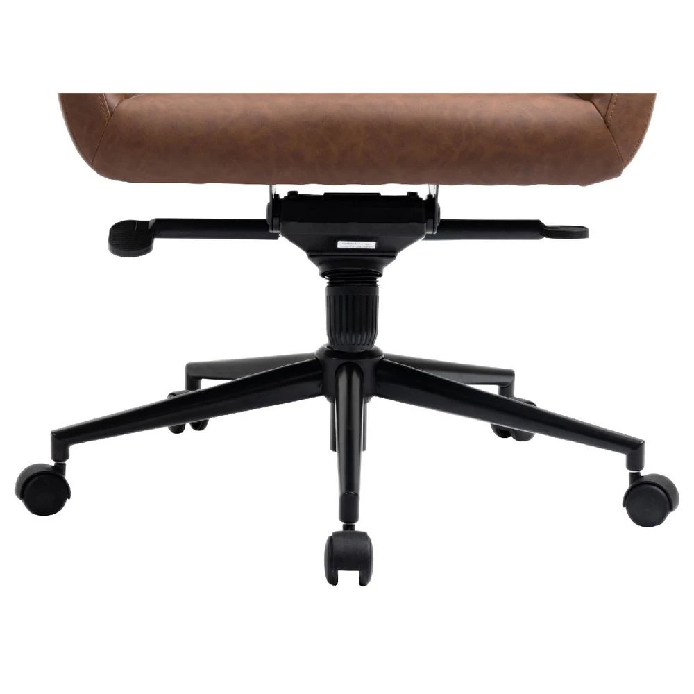 6 Lindenberg Chair PU Brown Ergonomic Chairs and Desk Chairs, 6 of 10