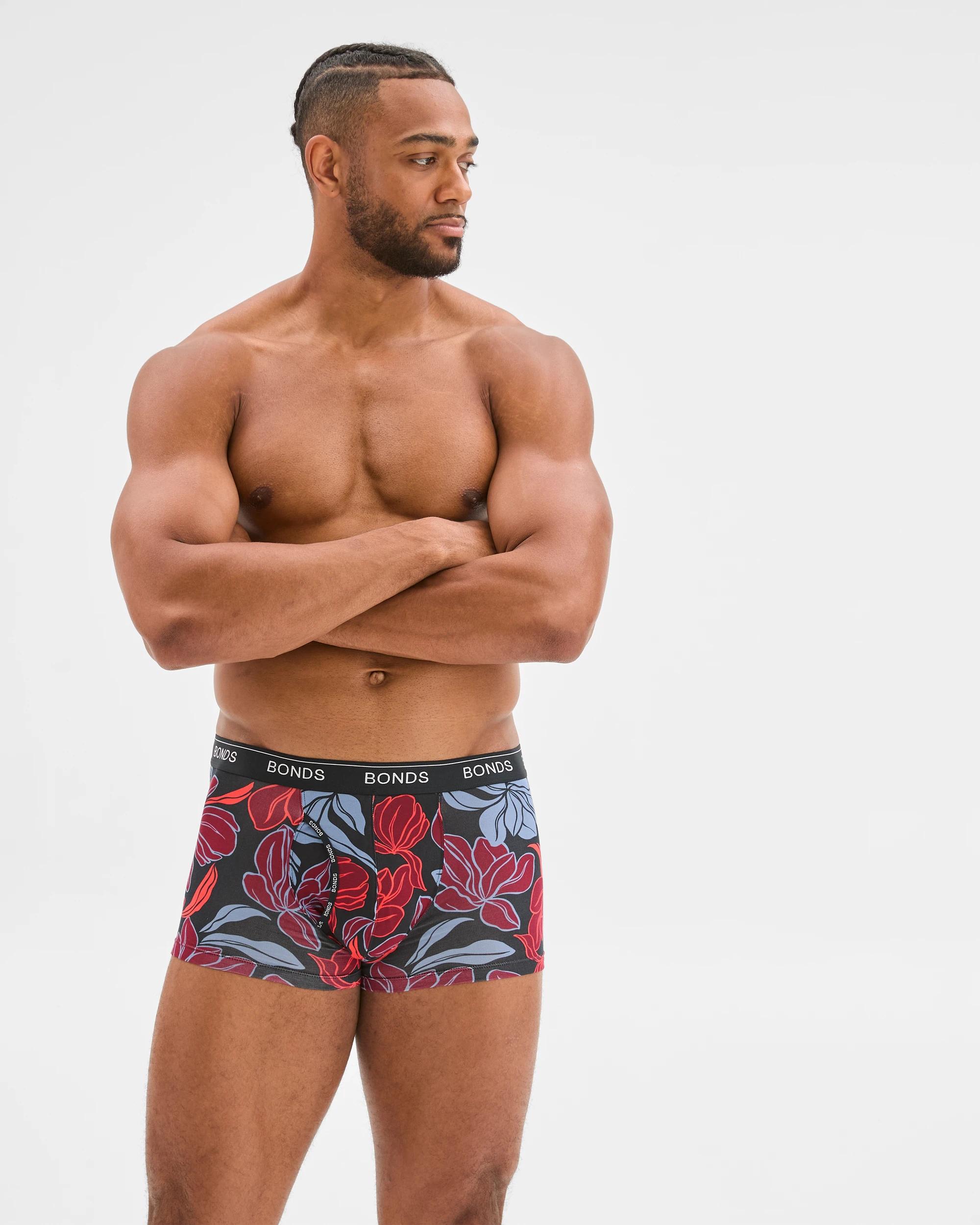 1 Bonds Men's Guyfront Trunk LUCKY LOTUS, 1 of 3