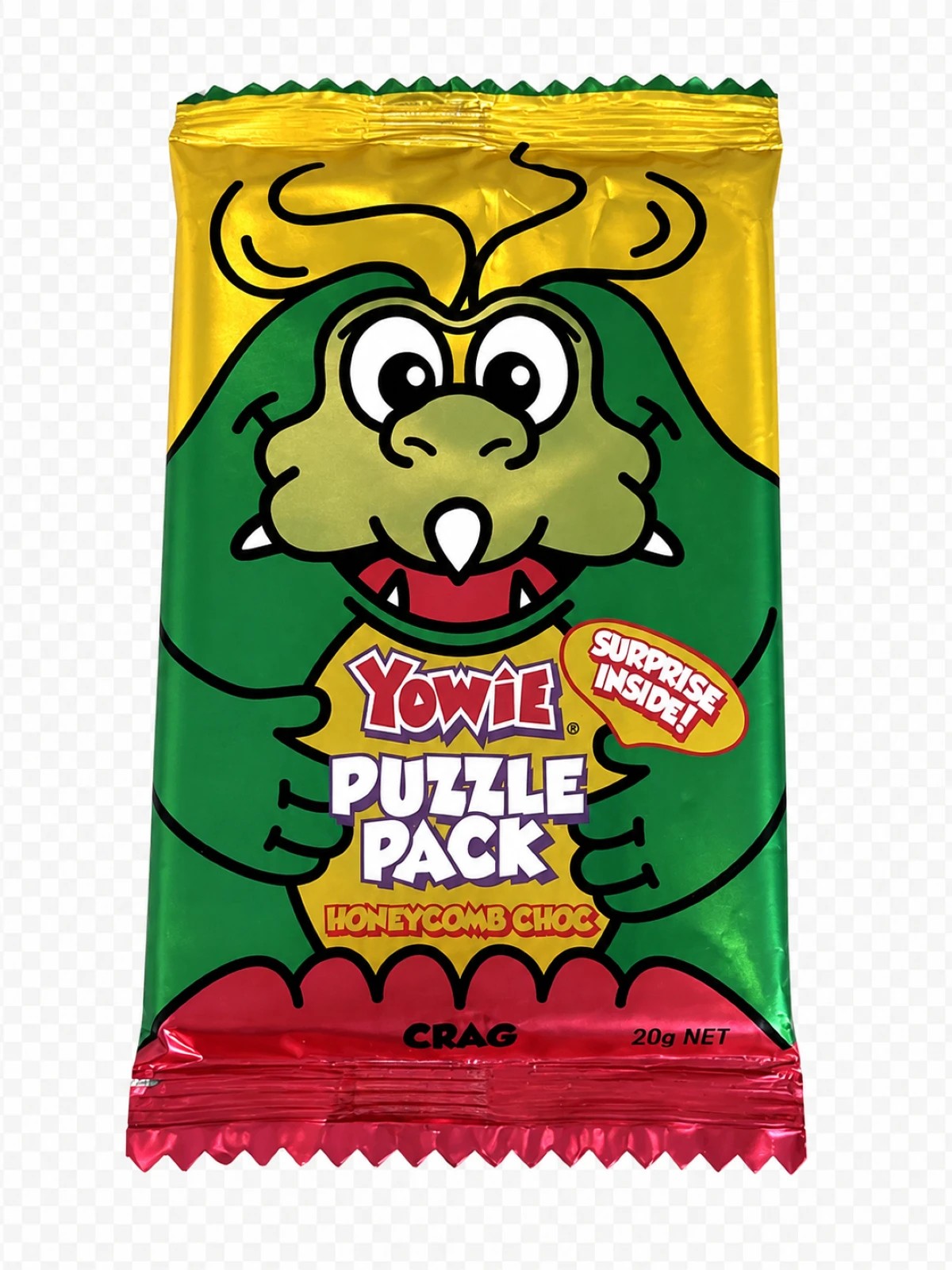 7 Yowie Puzzle Pack Honeycomb Choc 20g - Assorted, 7 of 10