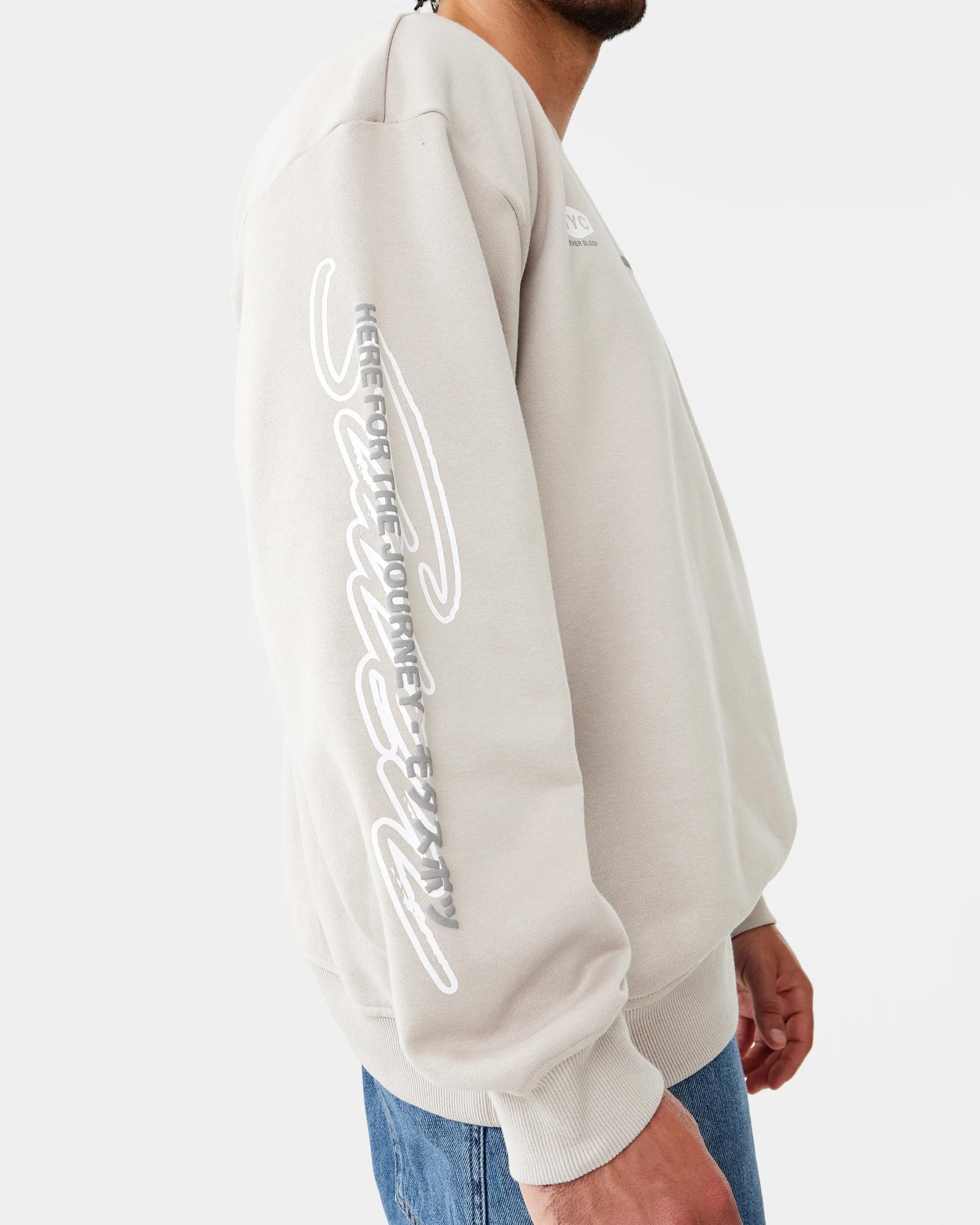 8 Terry Oversized Print Sweatshirt Bge Slogan, 8 of 10