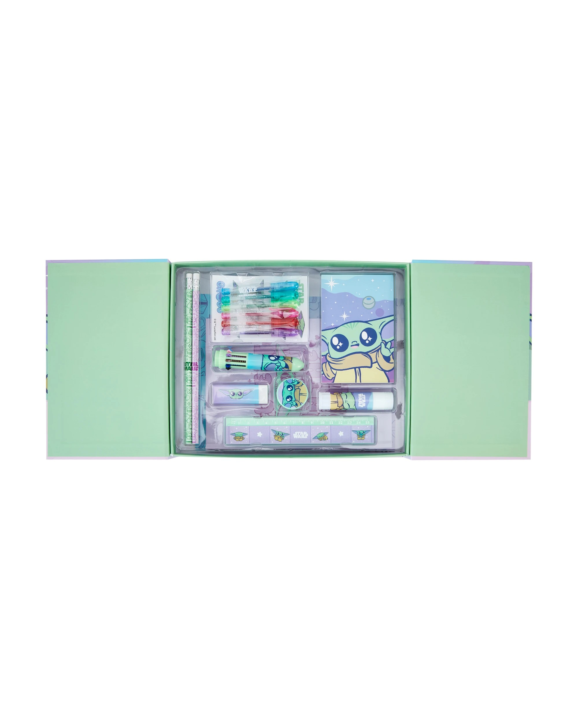 3 18 Piece Disney Star Wars Grogu Stationery Gift Set, 3 of 8