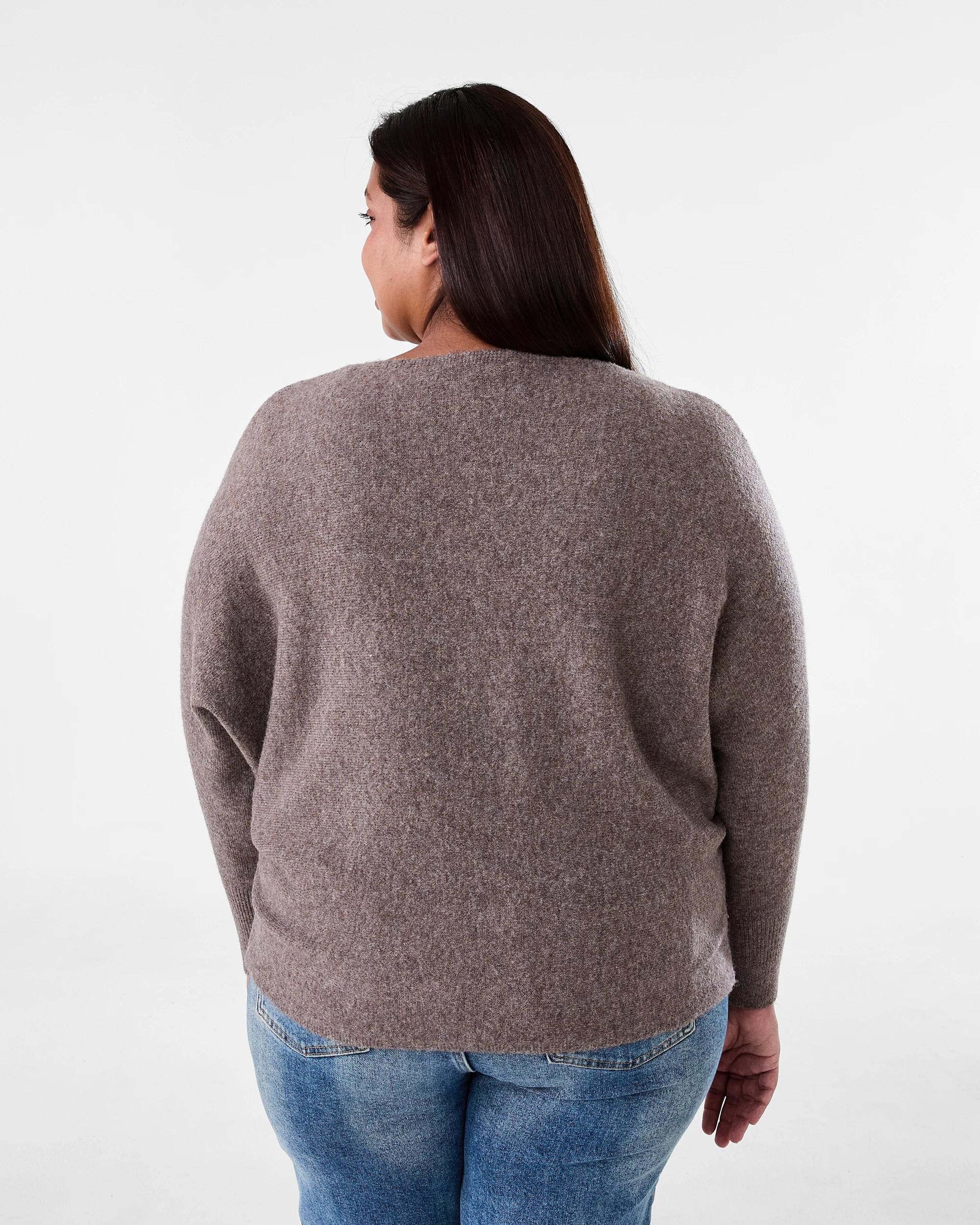 3 Curve Long Sleeve Dolman Jumper Tpe Marle, 3 of 7