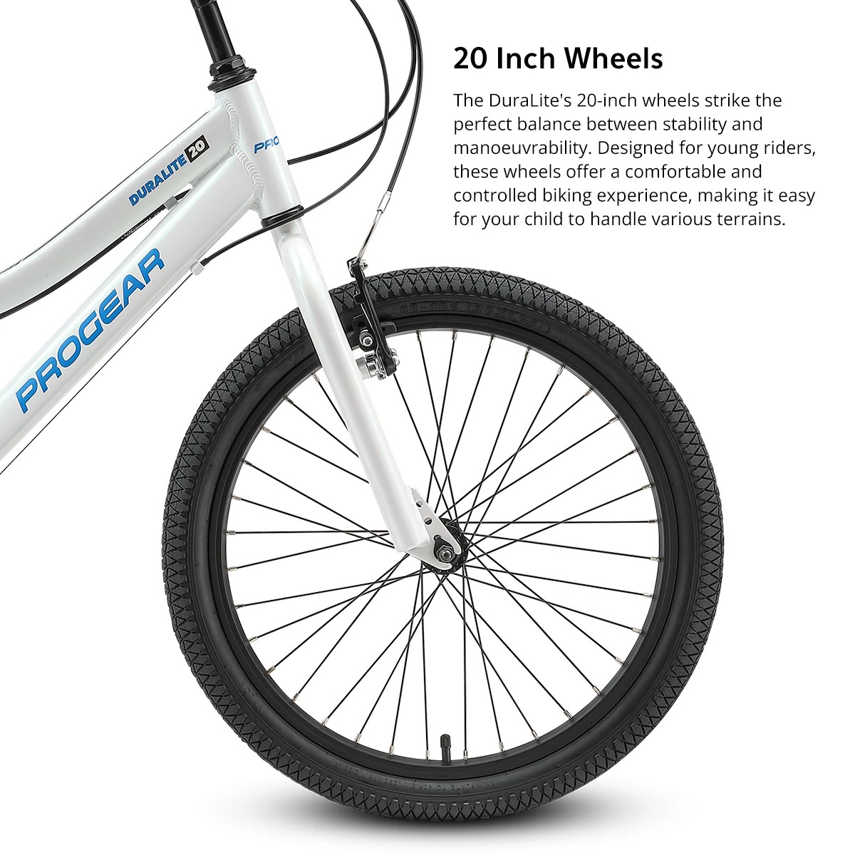 4 Progear DuraLite 7 Speed Kids Bike 20" - Pearl White, 4 of 6