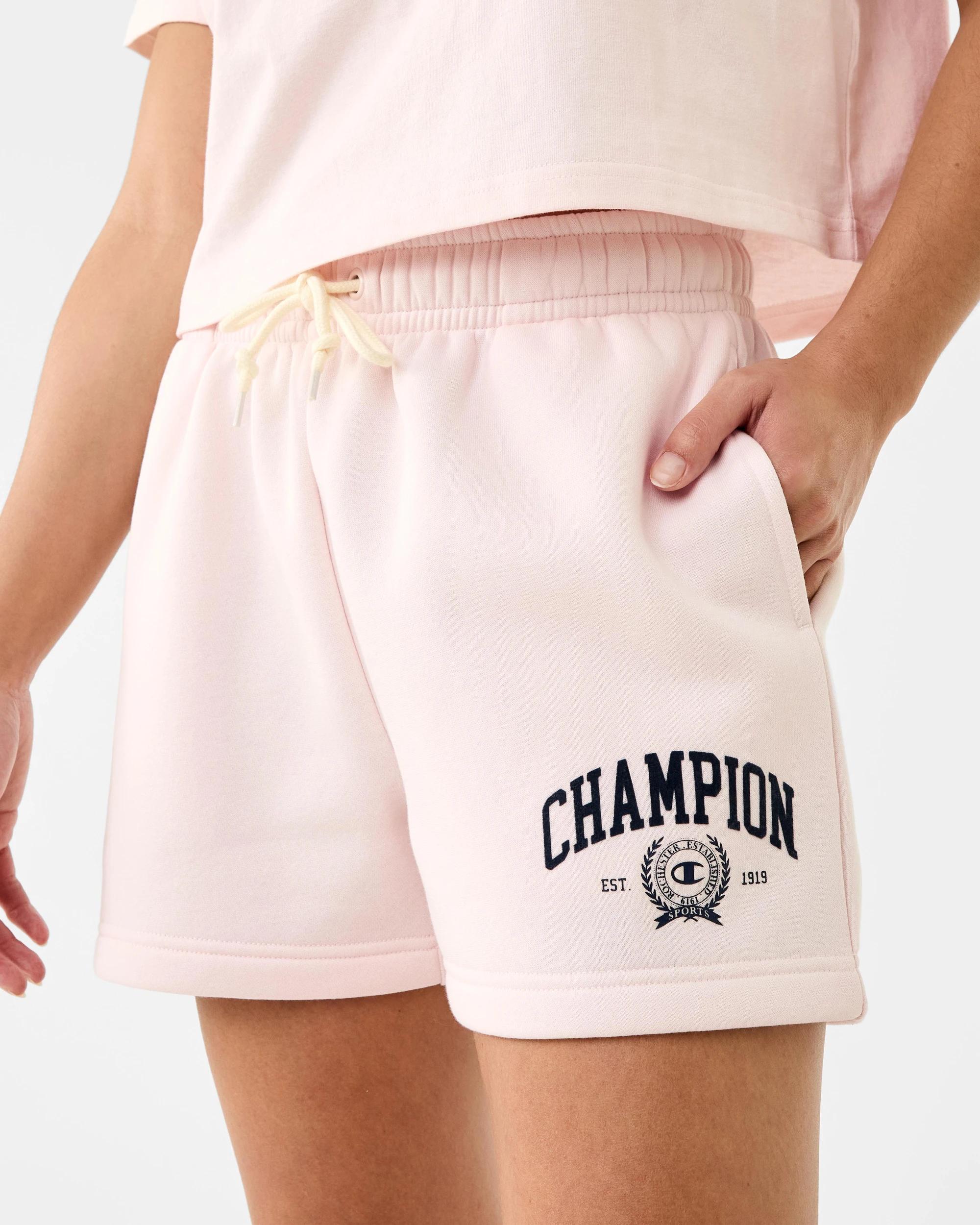 1 Champion Varsity Womens Shorts Pale Mauve, 1 of 8
