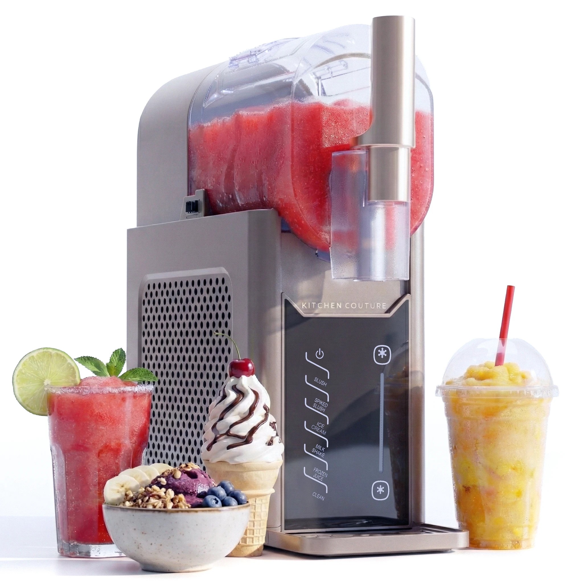 1 Kitchen Couture 2L Slushie & Soft Serve Maker - Grey, 1 of 10