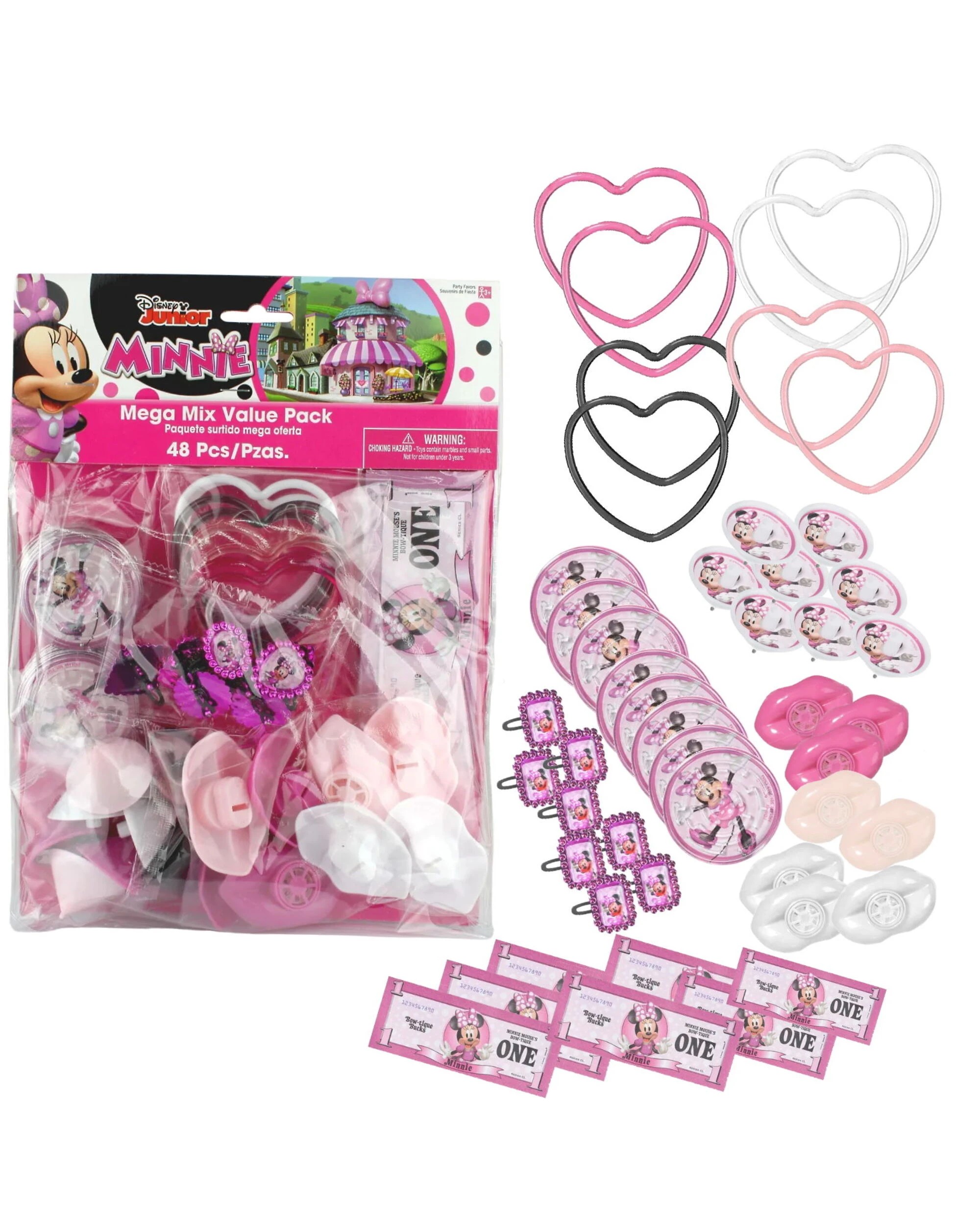 1 Amscan Inc. Minnie Mouse Forever Mega Value Favour Pack 48 Pieces, 1 of 1