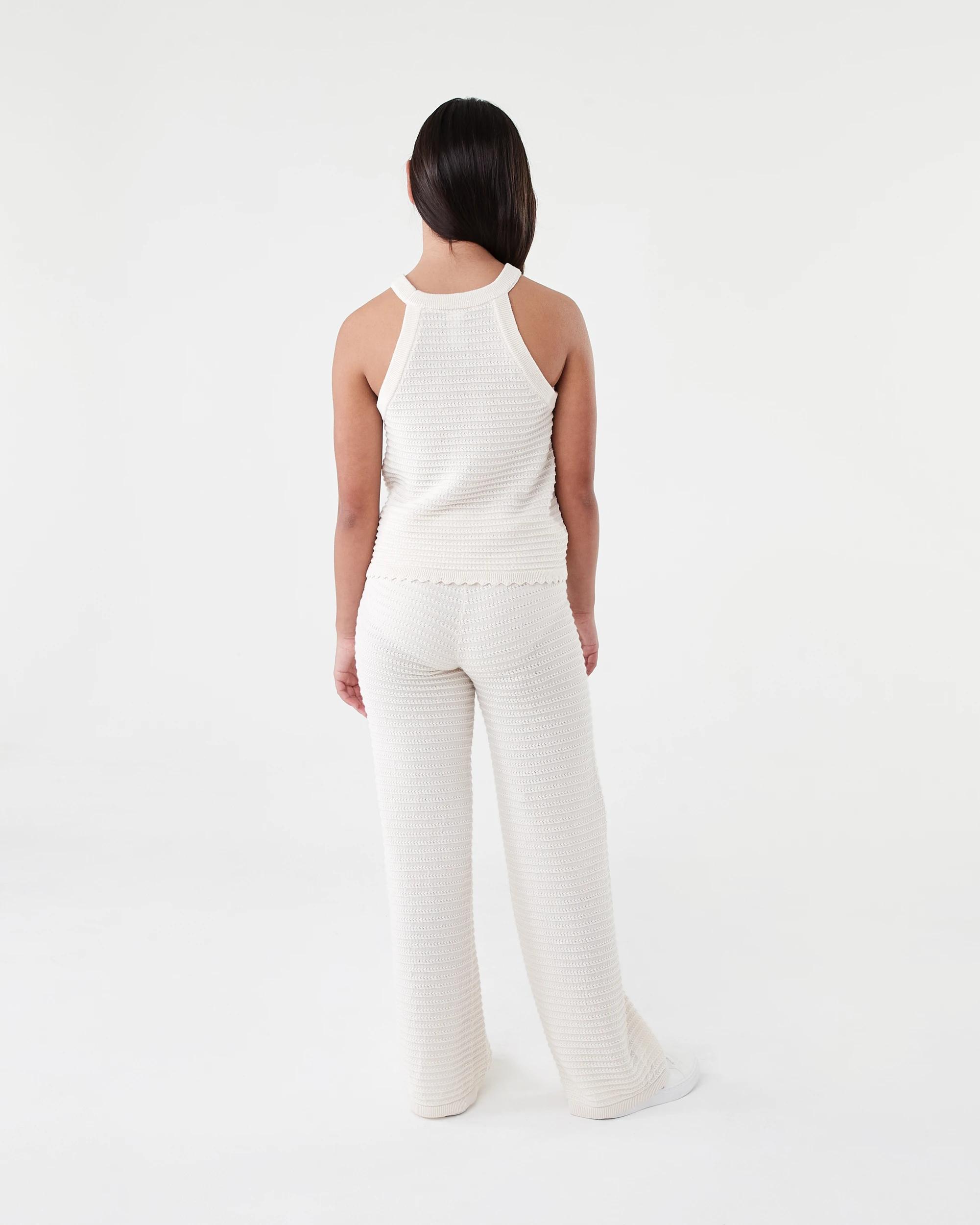 7 Knit Halter Top Butter Bge, 7 of 7