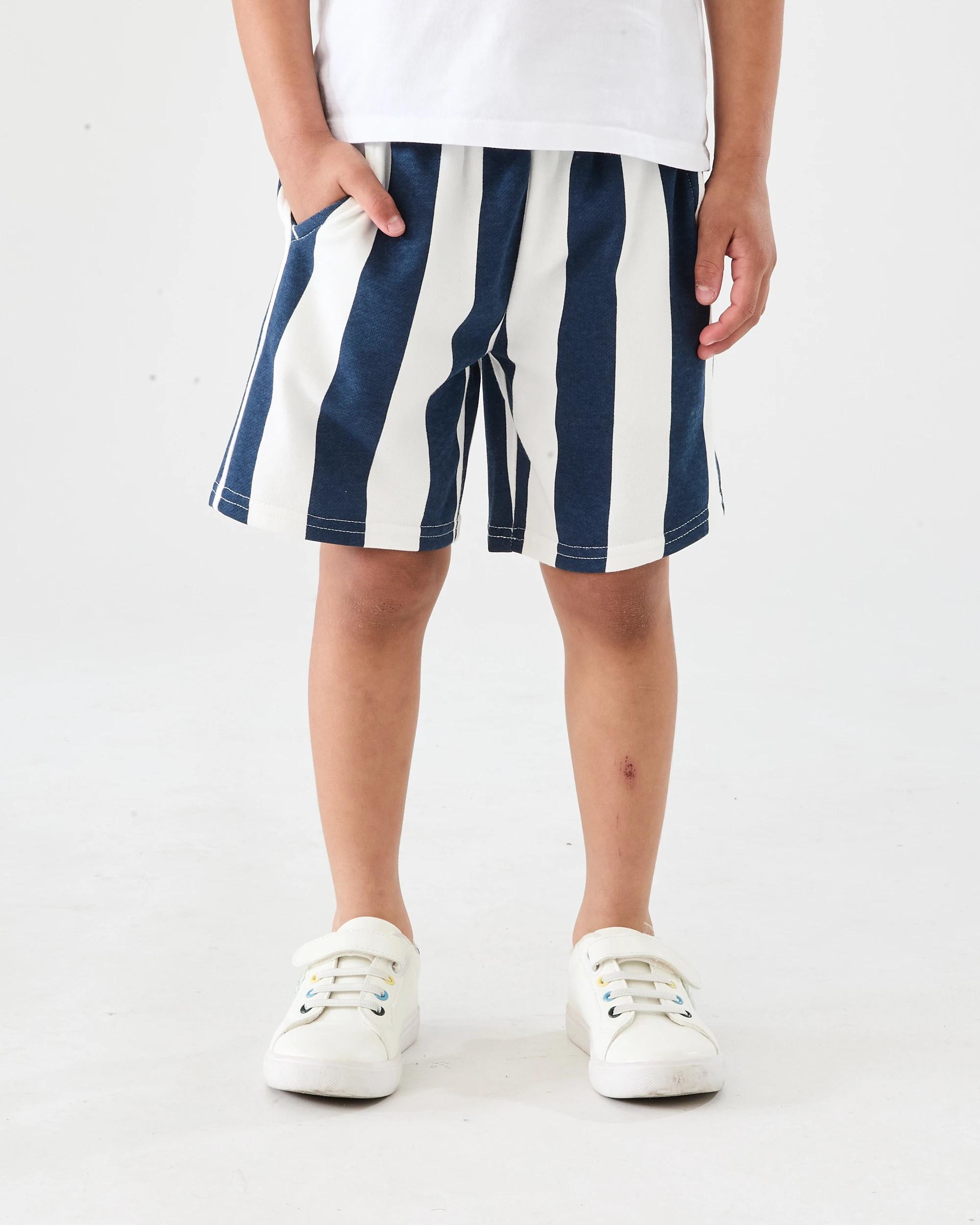 1 Bold Stripe Shorts Nvy Stripe, 1 of 6