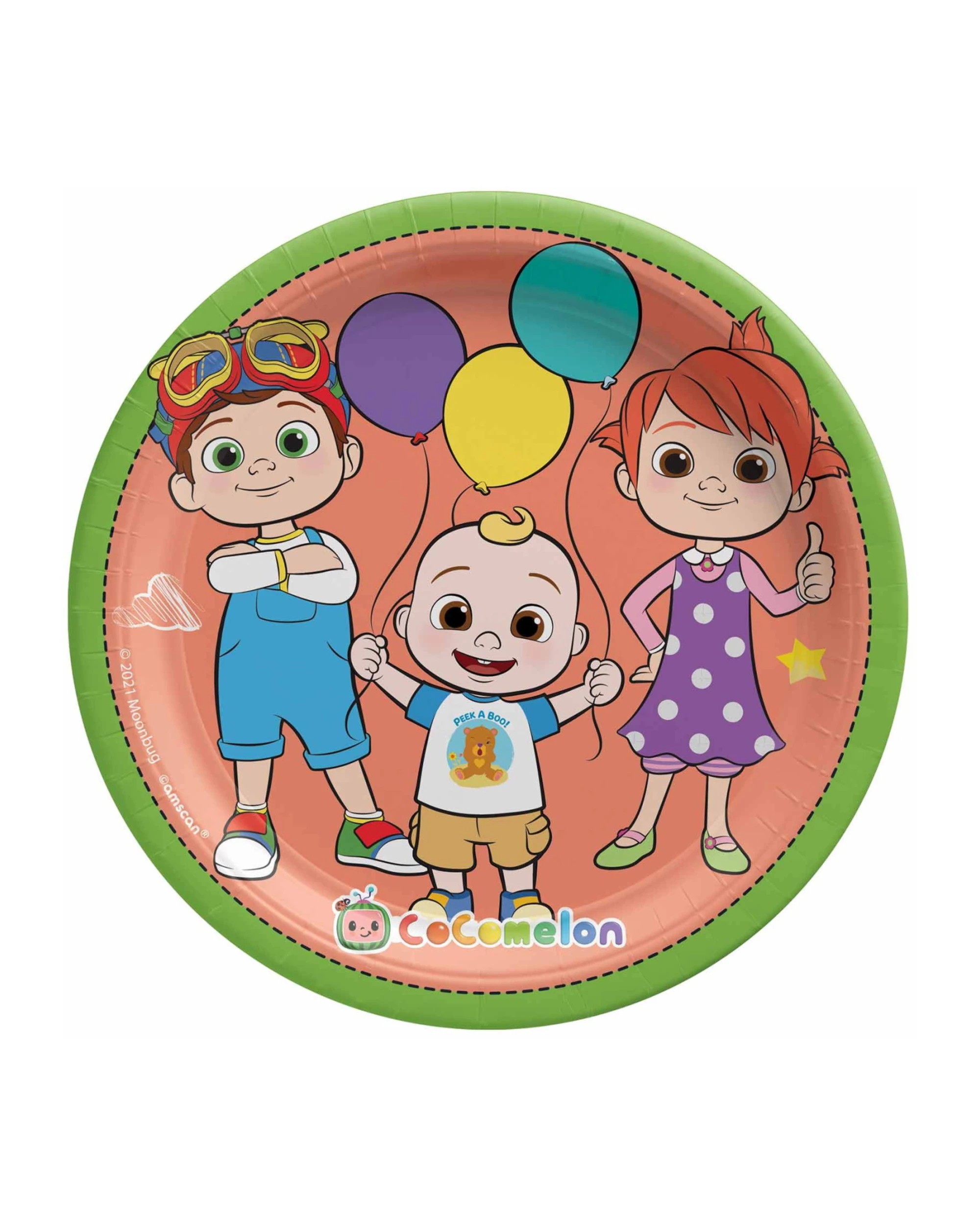 1 CoComelon Small Paper Plates Pack of 8 - Multi, 1 of 1