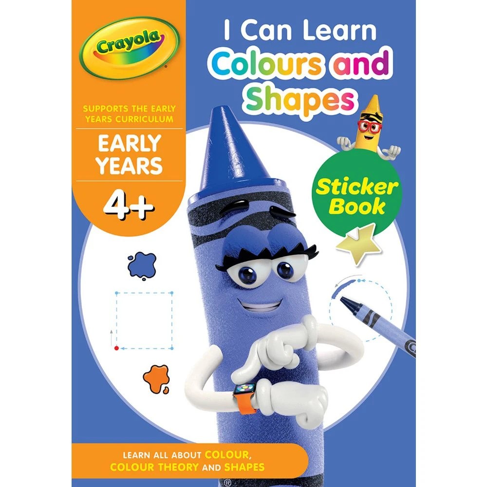 1 Crayola Early Years 4+ I Can Learn Colours & Shapes 32 Pages, 1 of 1