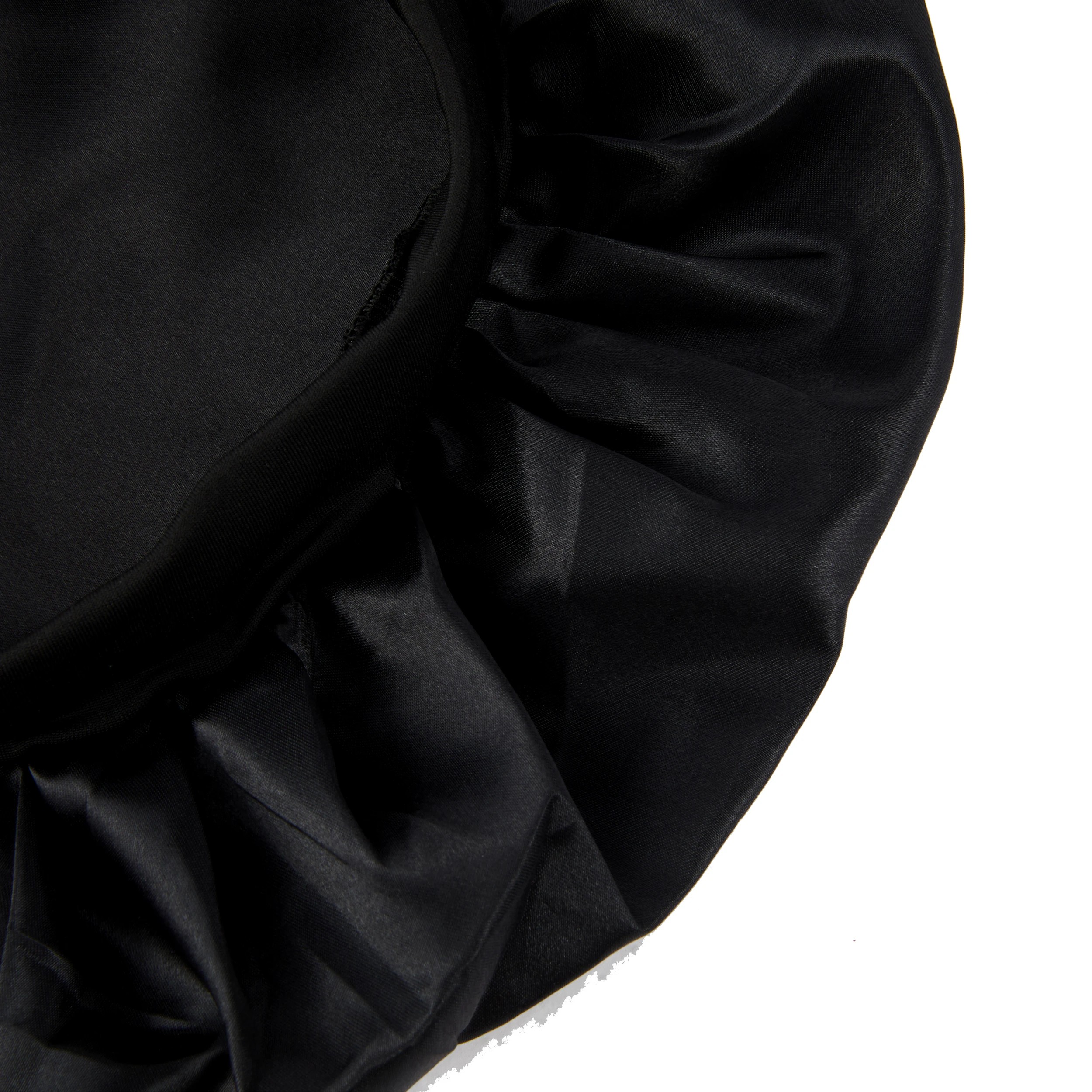 3 OXX Haircare Satin Hair Bonnet - Black, 3 of 4