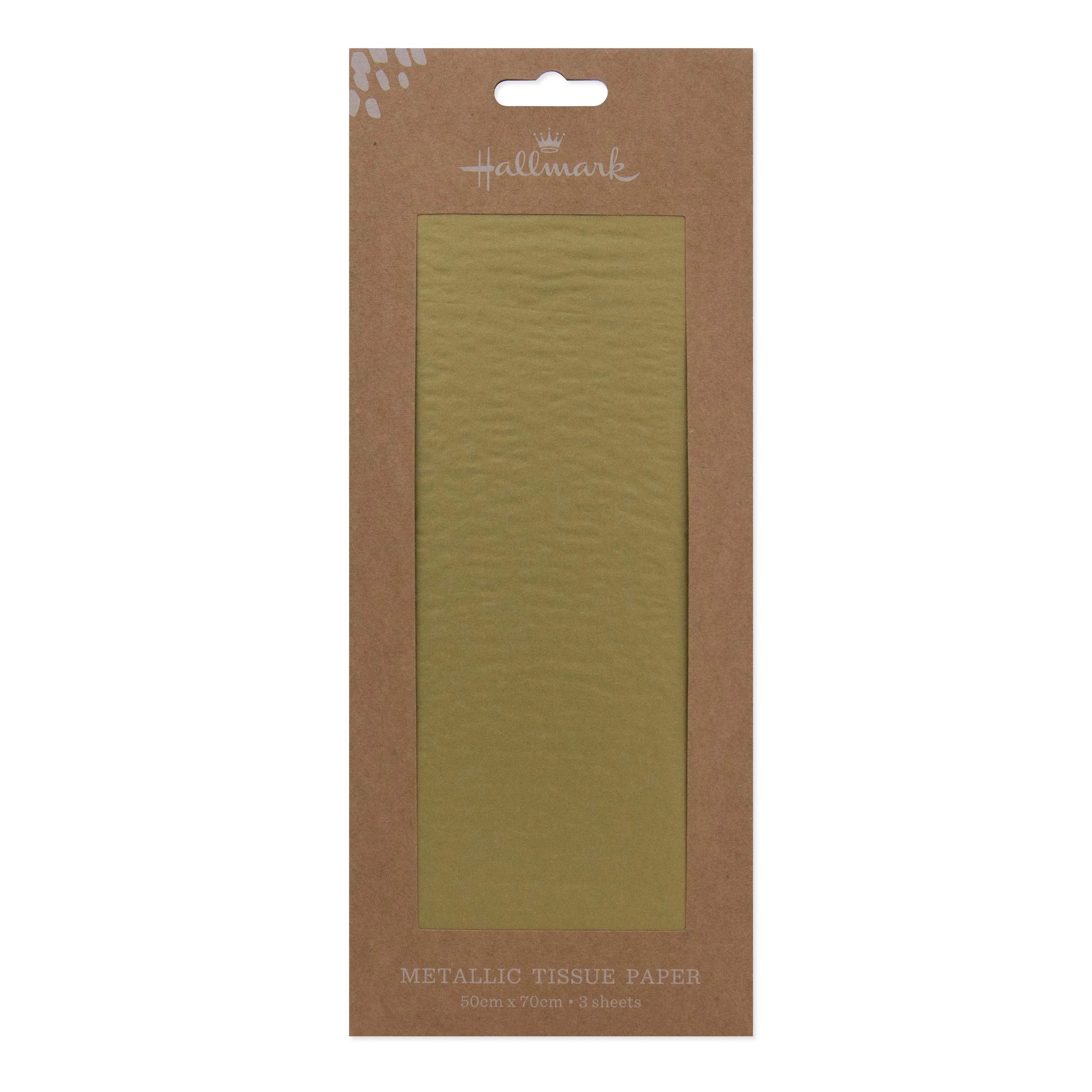 1 3 Pack Hallmark Metallic Tissue Paper - Gold Look, 1 of 3