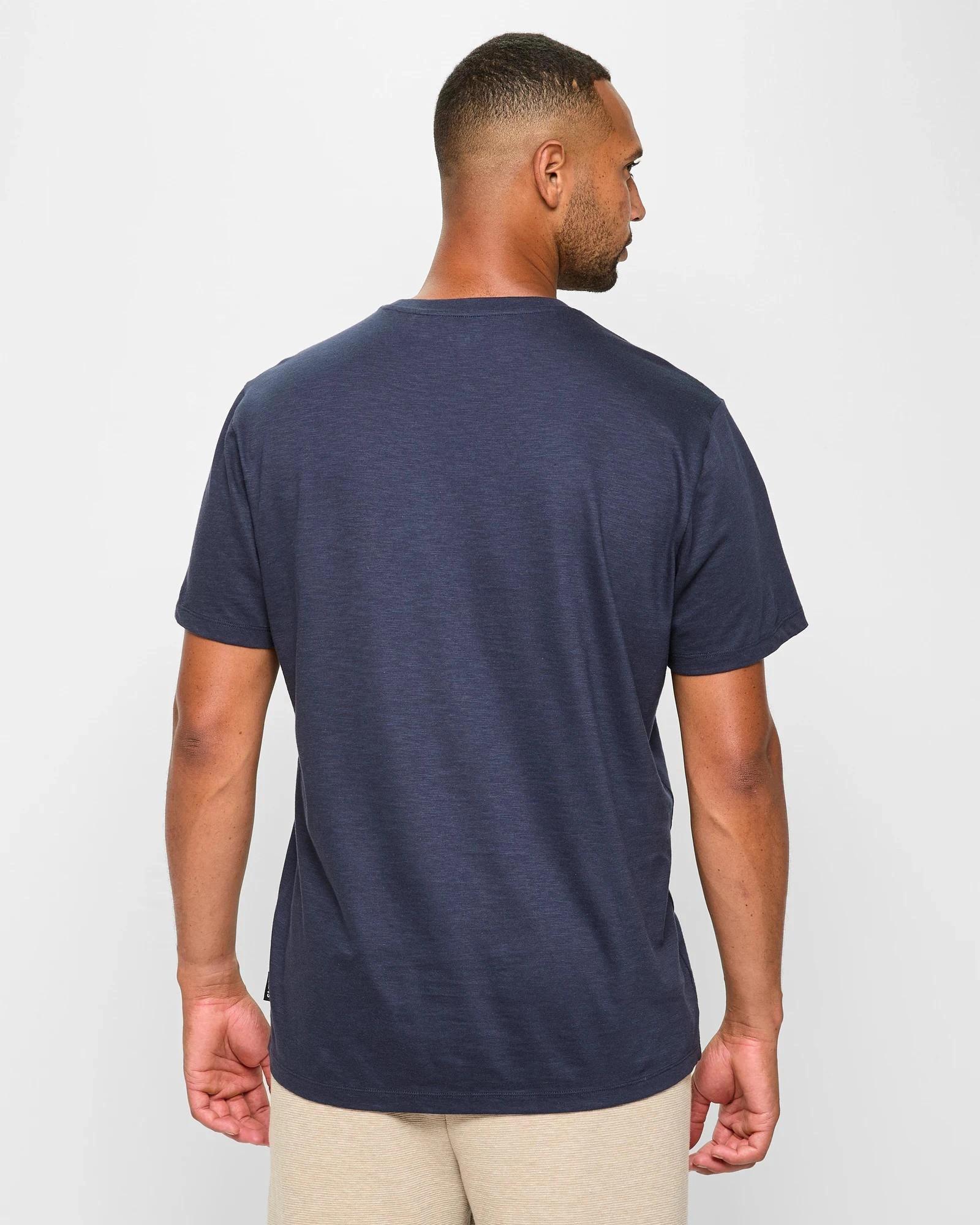 4 Maxx Australian Cotton Print Sleep T-Shirt NAVY BLUE, 4 of 5