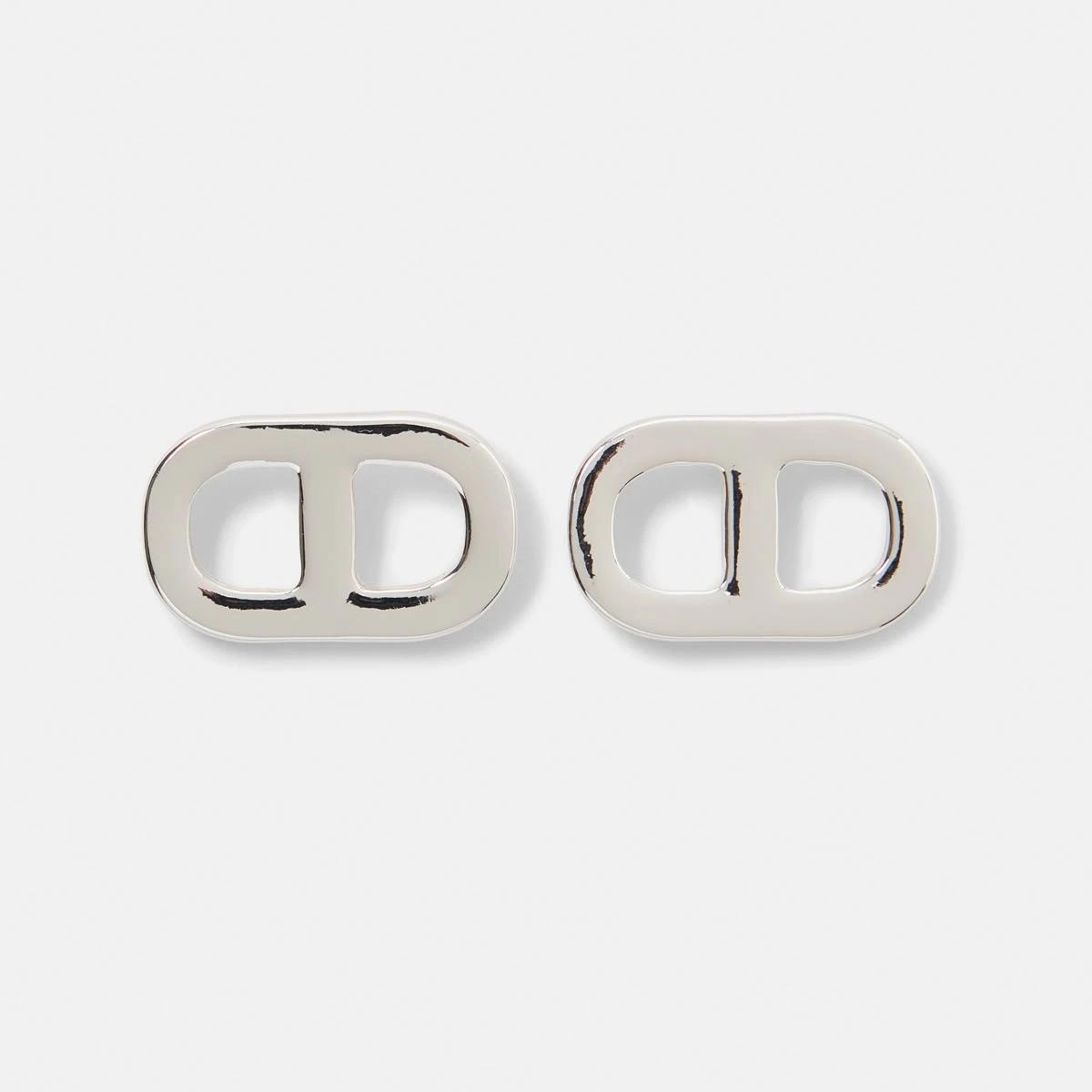 1 Interlink Stud Earrings SILVER, 1 of 5