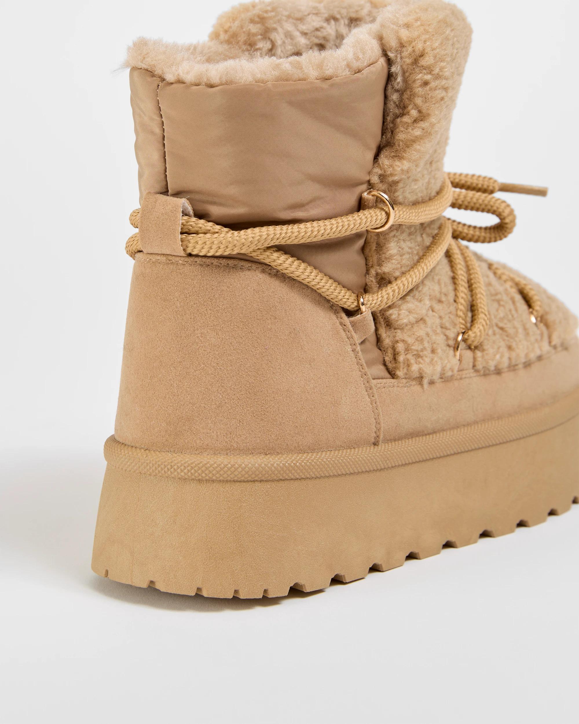 3 Target Woman Lace Up Slipper Boot CHESTNUT, 3 of 3