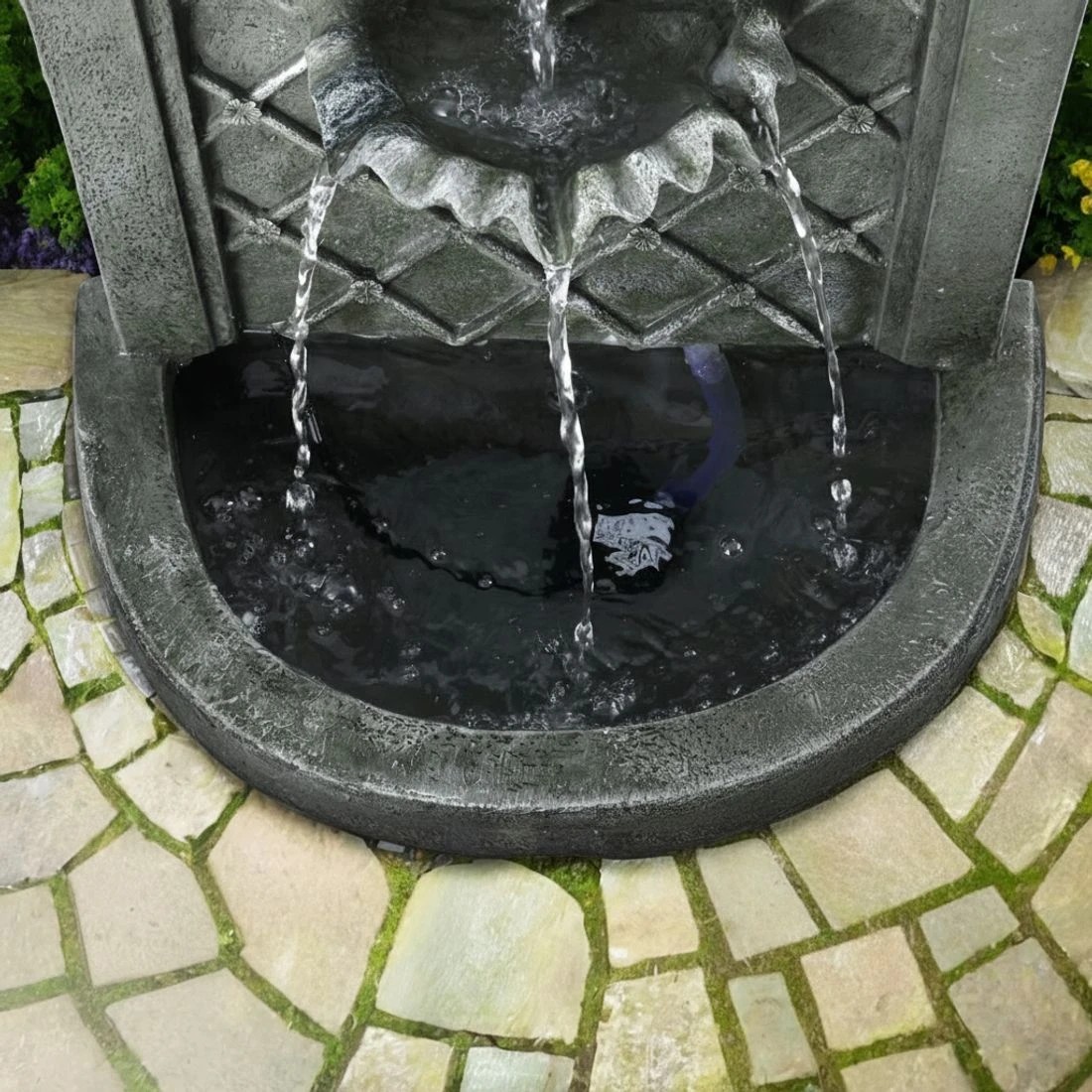 6 Gardeon Solar Fountain Water Feature Wall Mount Garden Fountains 80CM - Grey, 6 of 6
