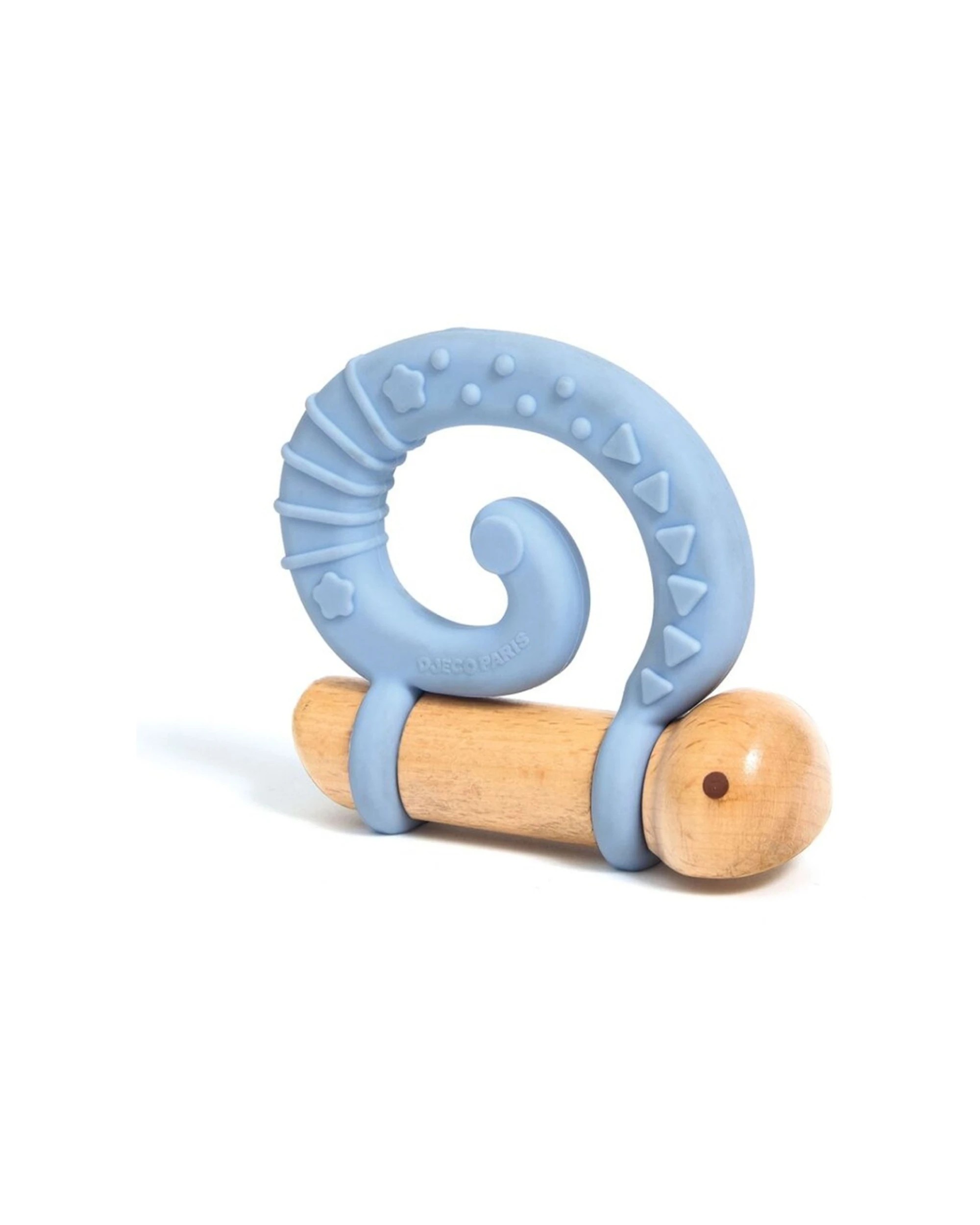 Djeco Baby Gifti Rattle And Teether Set Silicone Wooden Toys - Multi ...