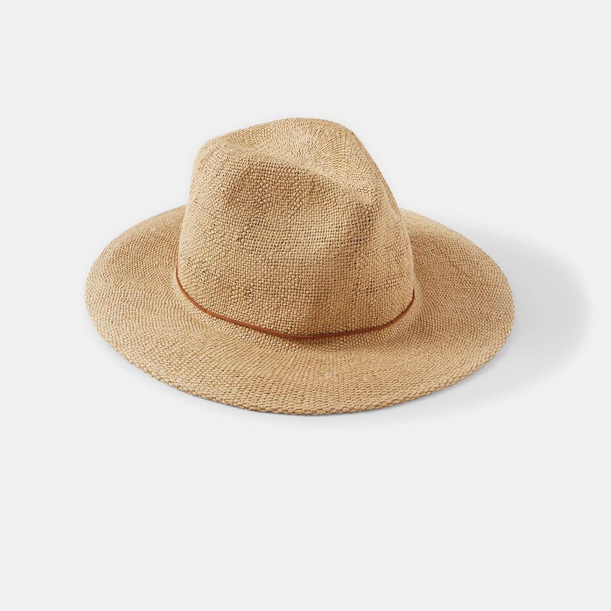 1 Paper Fedora Hat Tan, 1 of 4