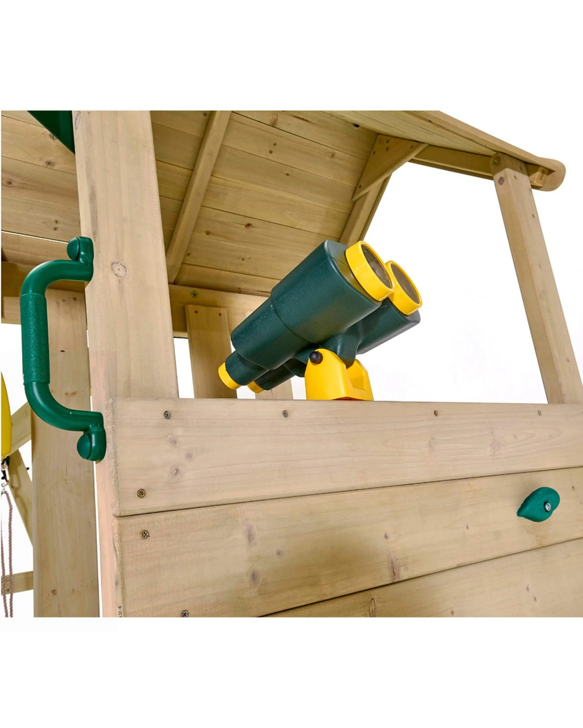 3 Plum Play Kids/Children Outdoor Lookout Tower Playcentre Wooden Climbing Frame - Green, 3 of 8