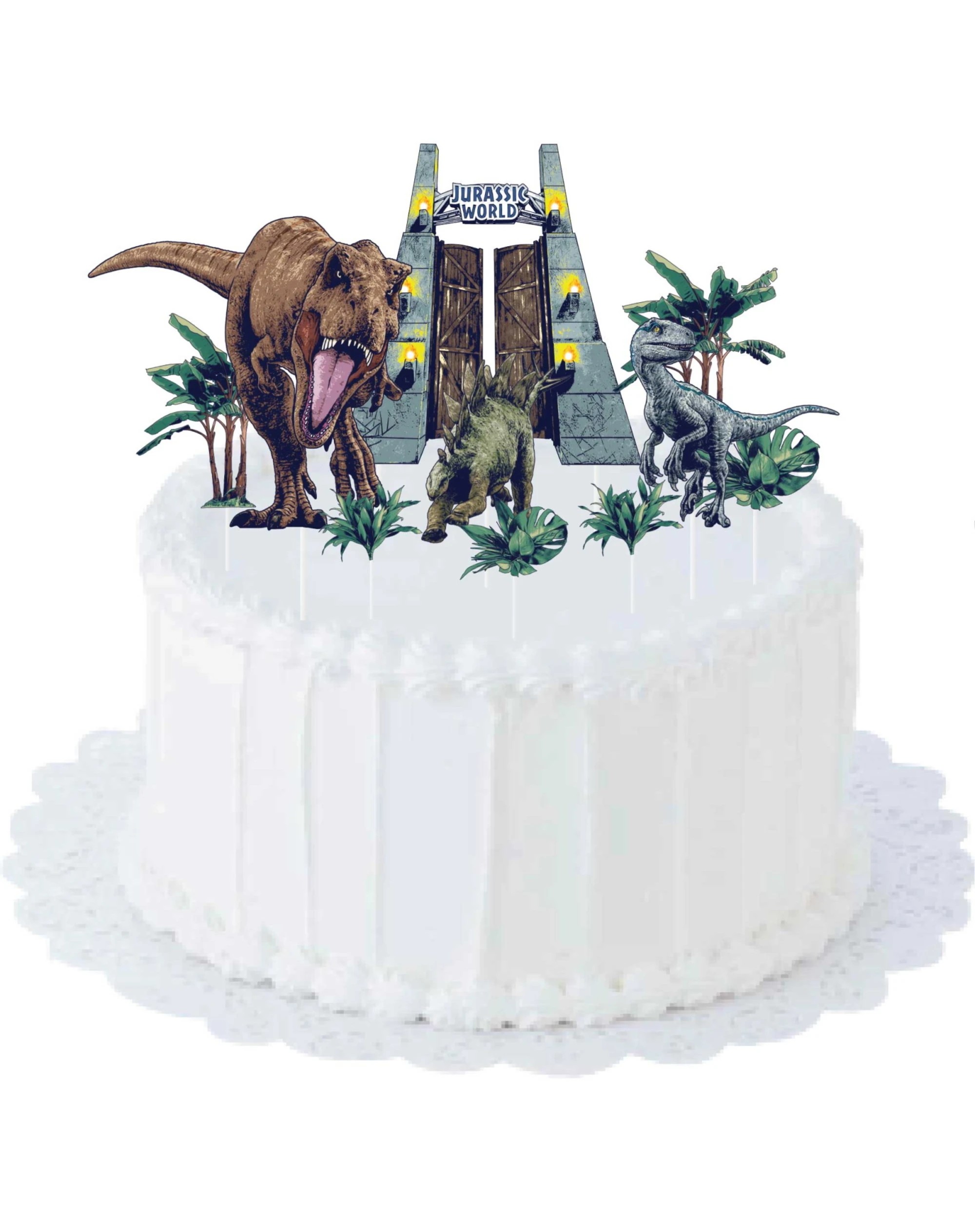 1 Amscan Inc. Jurassic Into the Wild Cake Toppers Pack of 10 - Multi, 1 of 1