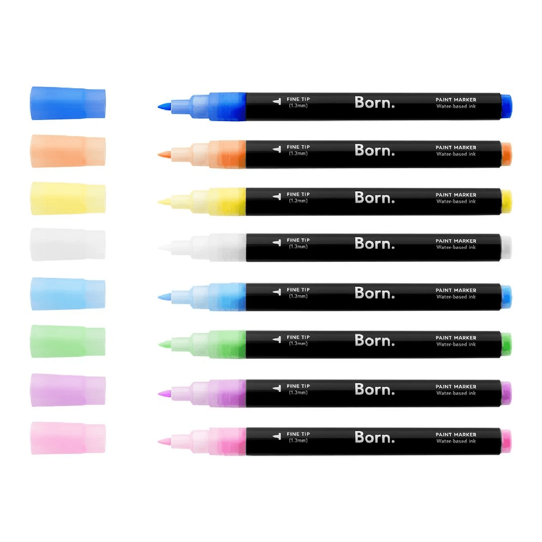 4 Born Acrylic Paint Marker 1.3mm Pastels 8 Pack, 4 of 4