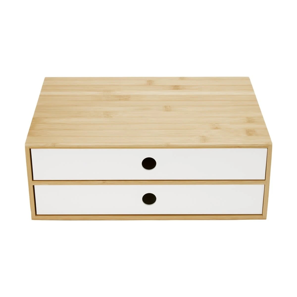 3 Bamboo and Plastic Desk Top Drawers, 3 of 9