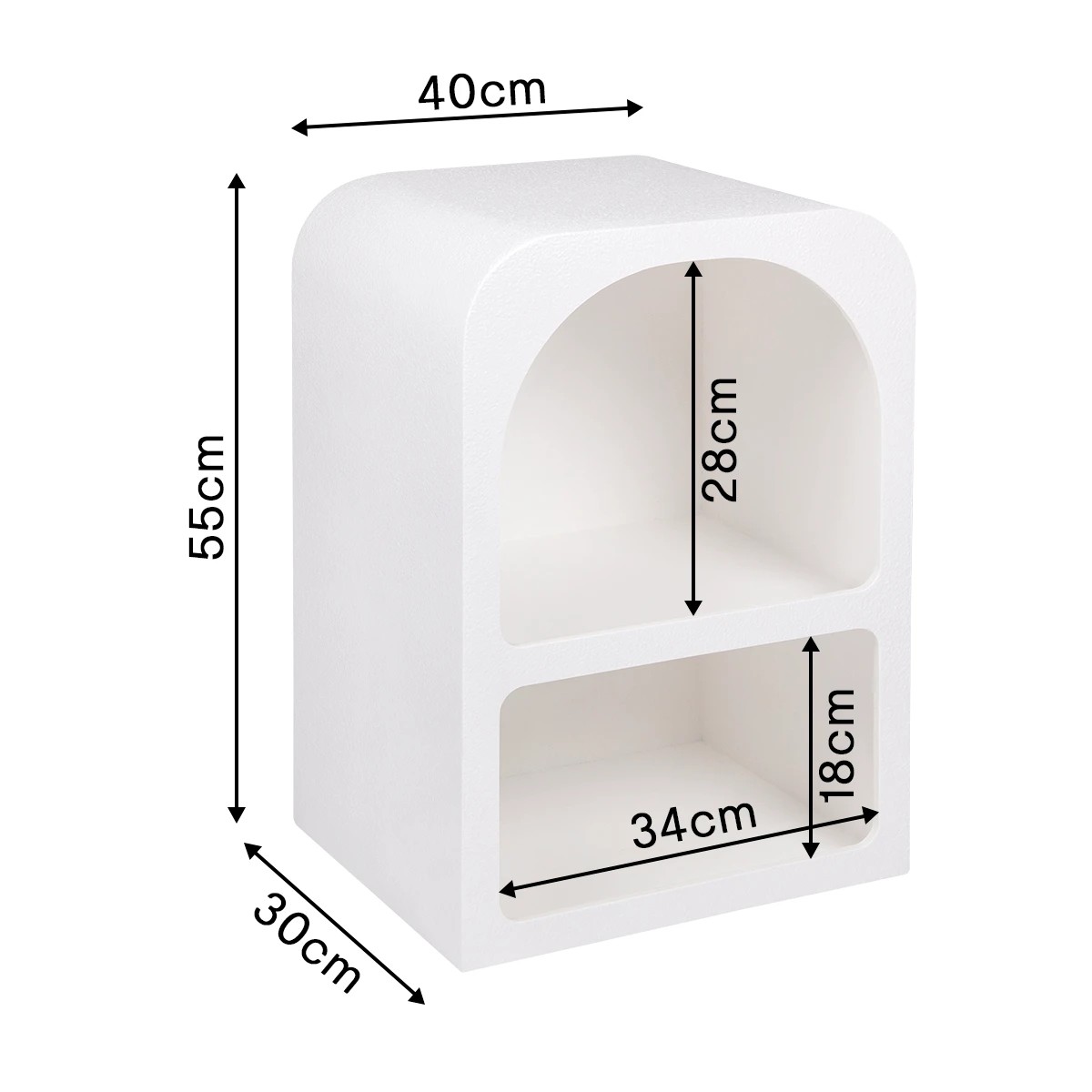 9 Arched Bedside Table, 9 of 9