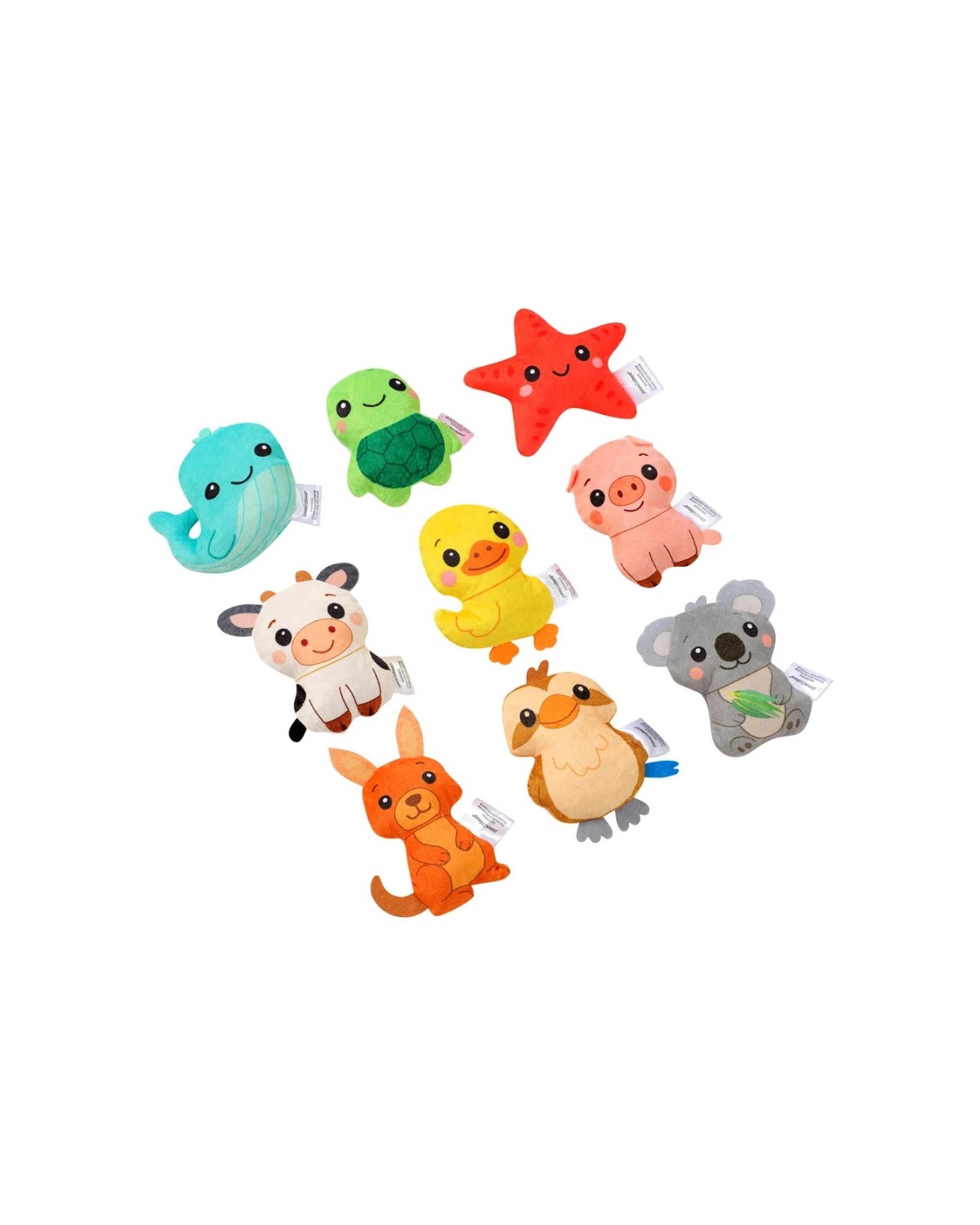 4 Paws & Claws 6x 3pc Squeaky Squad Mini Plush Pet Dog Toys - Assorted, 4 of 6