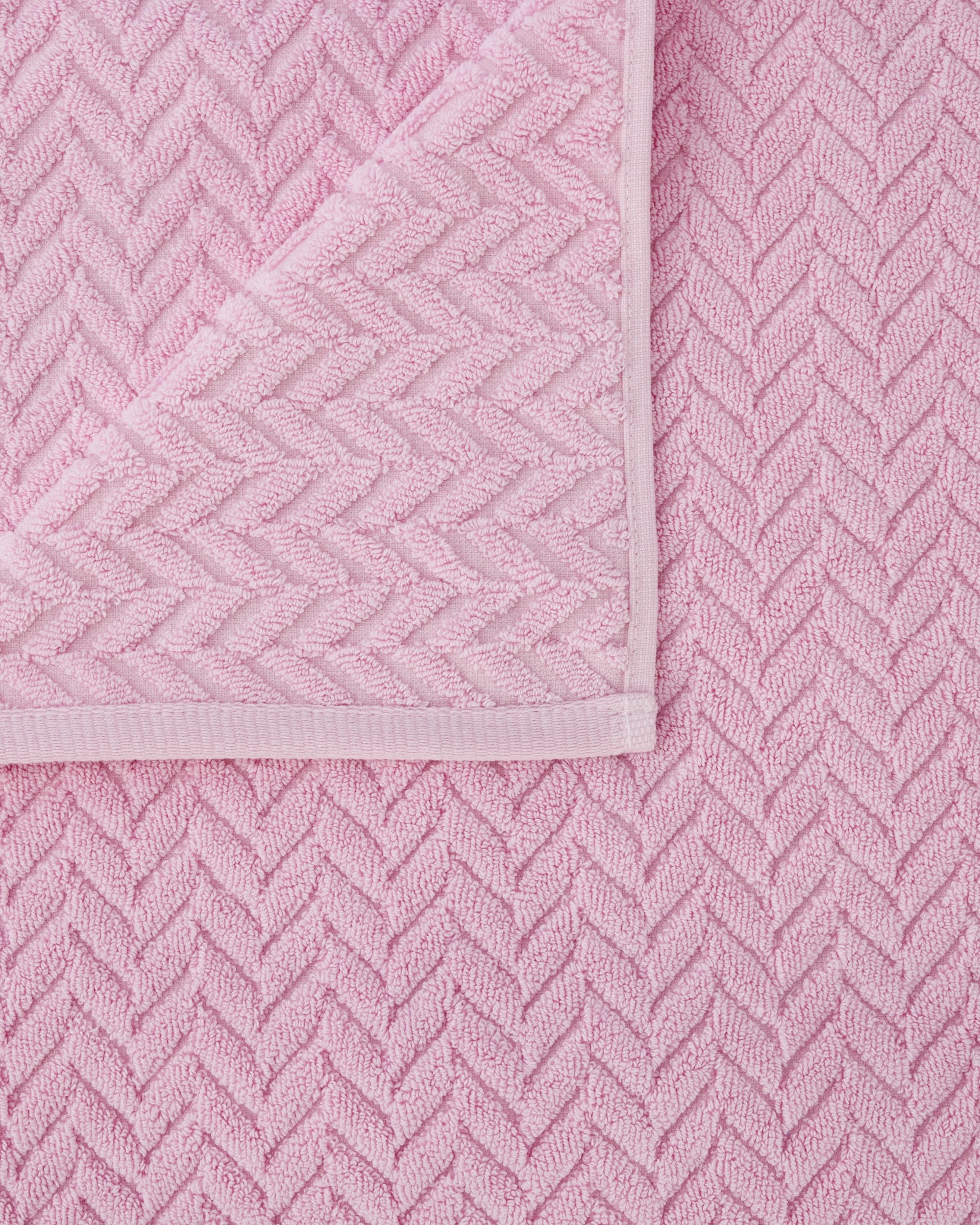 2 Chevron Cotton Bath Sheet - Pink, 2 of 6