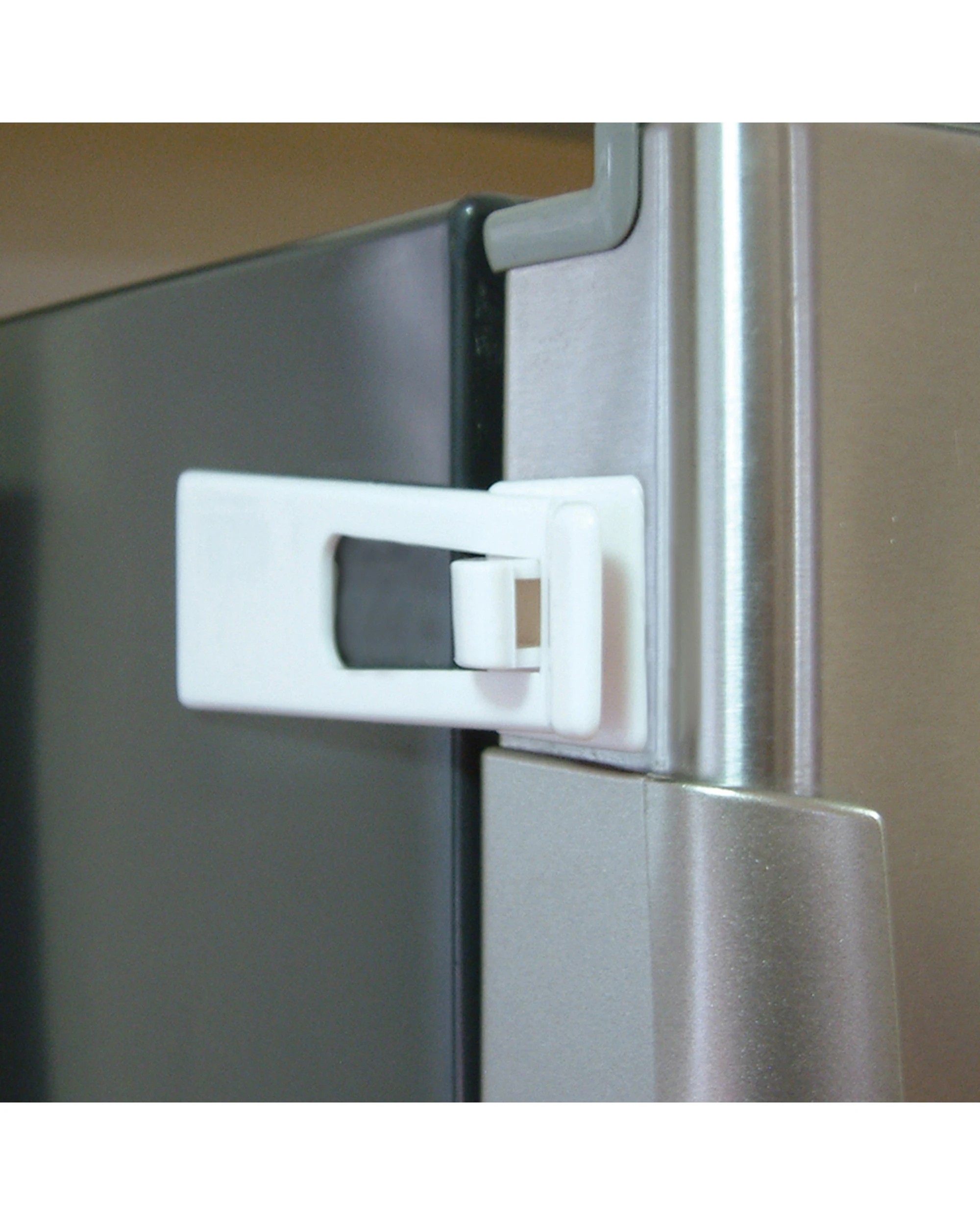 3 Dreambaby 2pk Baby Safety Refrigerator Latch Prevents Accidents Easy Use - White, 3 of 5