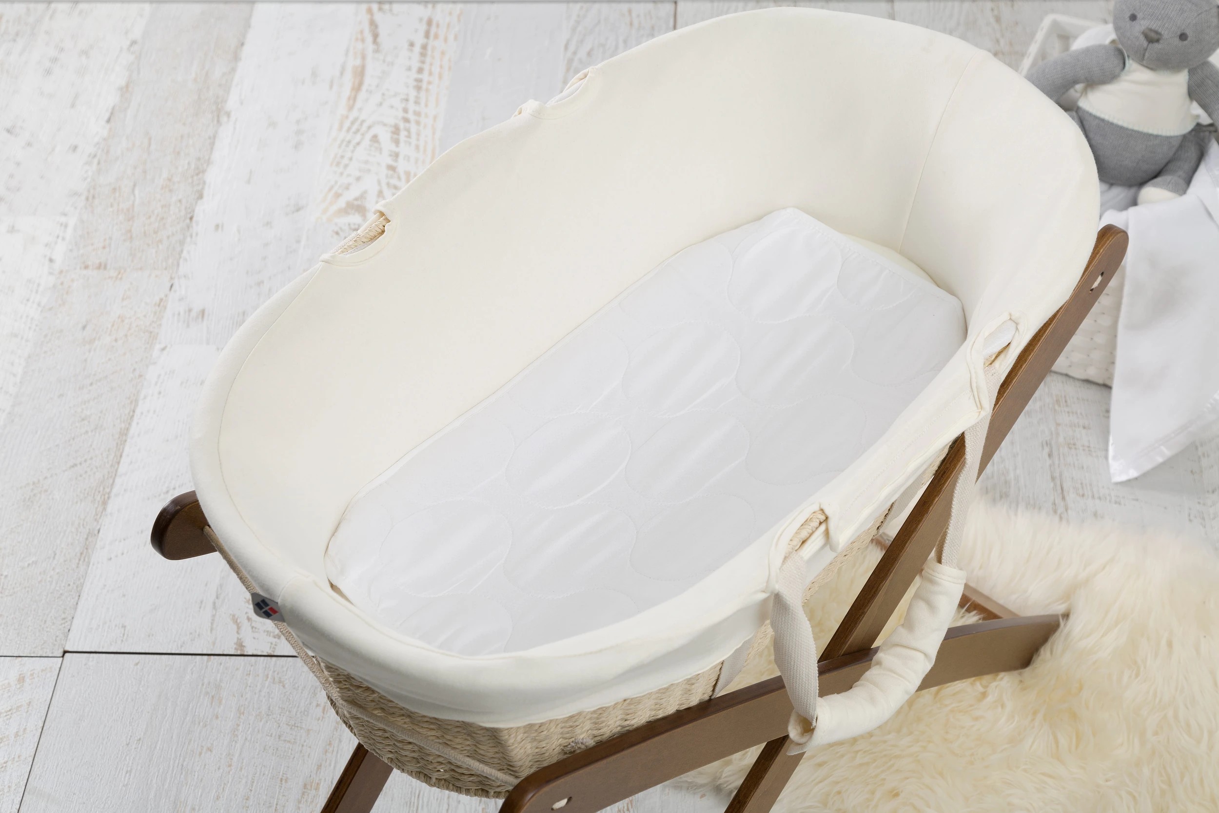 2 Sweet Dreams High & Dry Bassinet Mattress Protector, 2 of 2