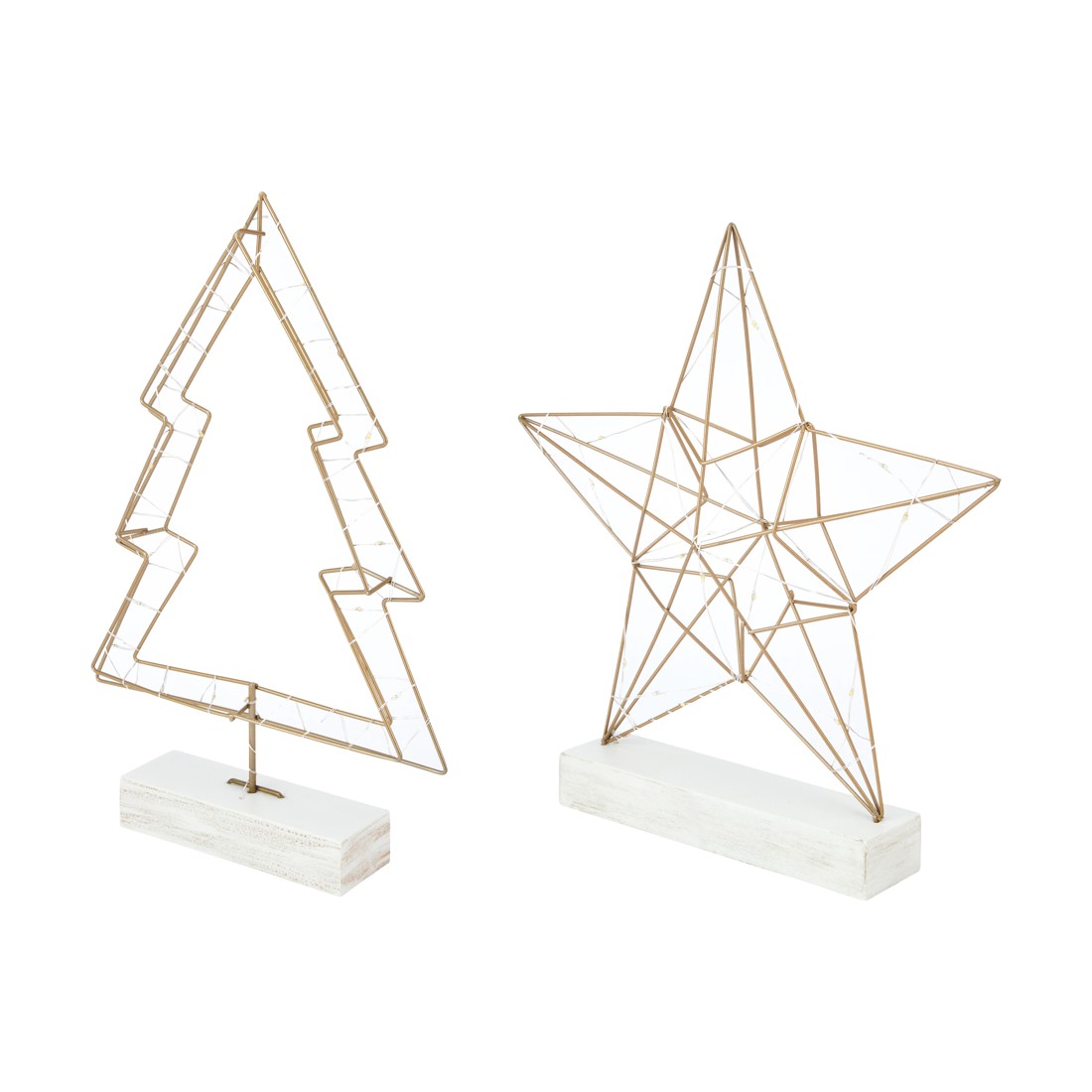 4 Battery Operated LED Light Up Wire Shape - Assorted, 4 of 7