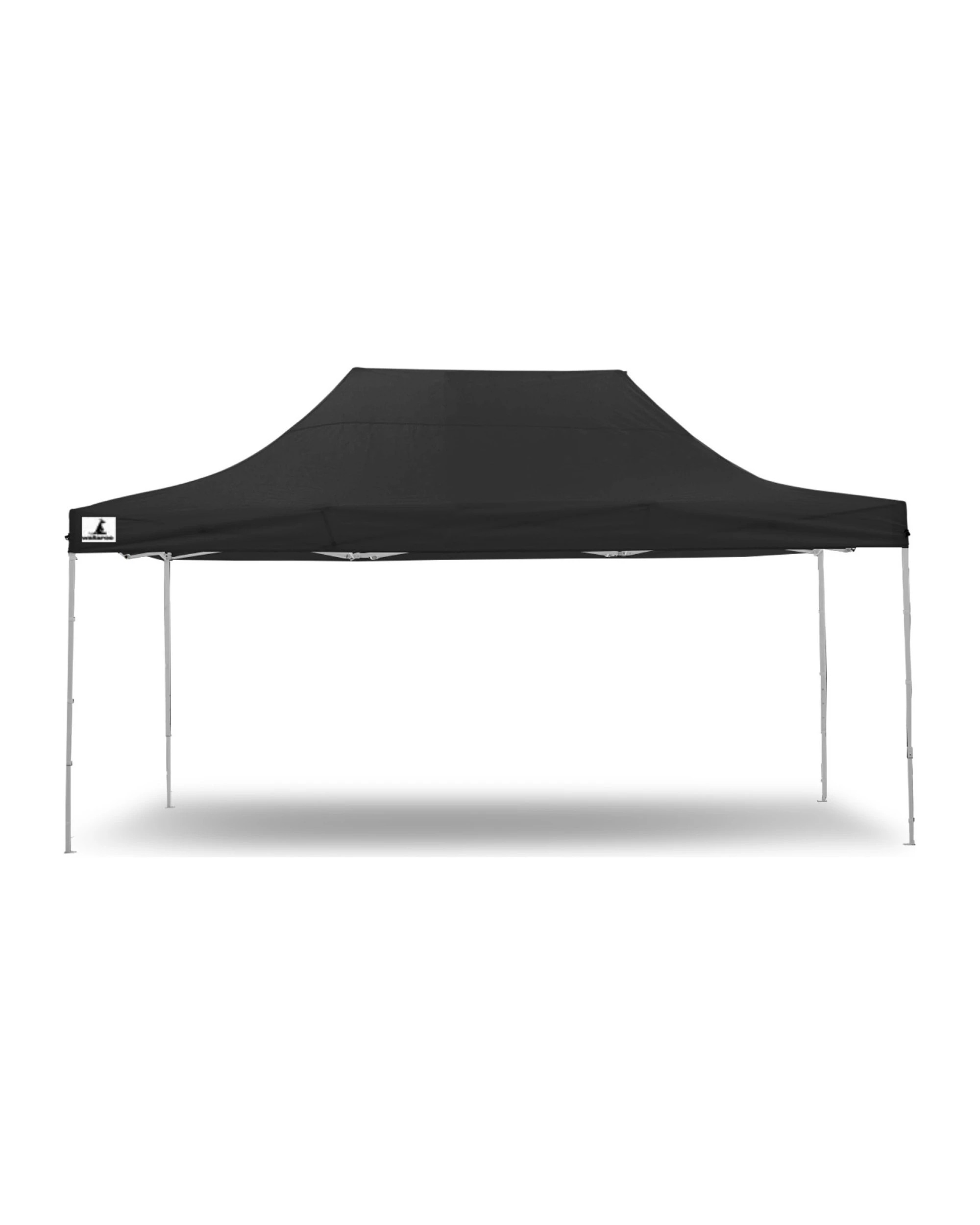 2 Wallaroo 3m x 4.5m Outdoor Gazebo Folding Party Tent Marquee Canopy Camping Beach - Black, 2 of 8