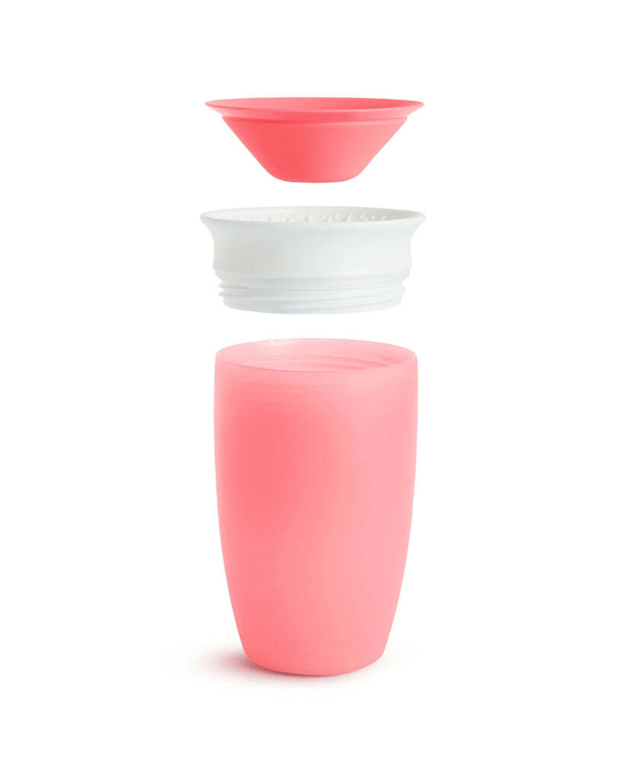 2 Munchkin Miracle 360 Cup Anti Spill Sippy Cup 295ml Dishwasher Safe 12 Months - Pink, 2 of 2