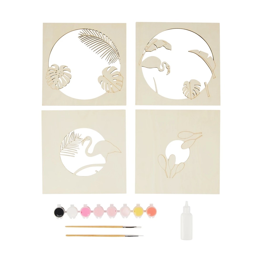 2 15 Piece Paint Your Own 3D Wooden Kit - Flamingo, 2 of 3