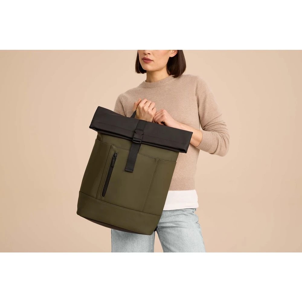 7 Otto On The Go Roll Top Backpack Green, 7 of 10