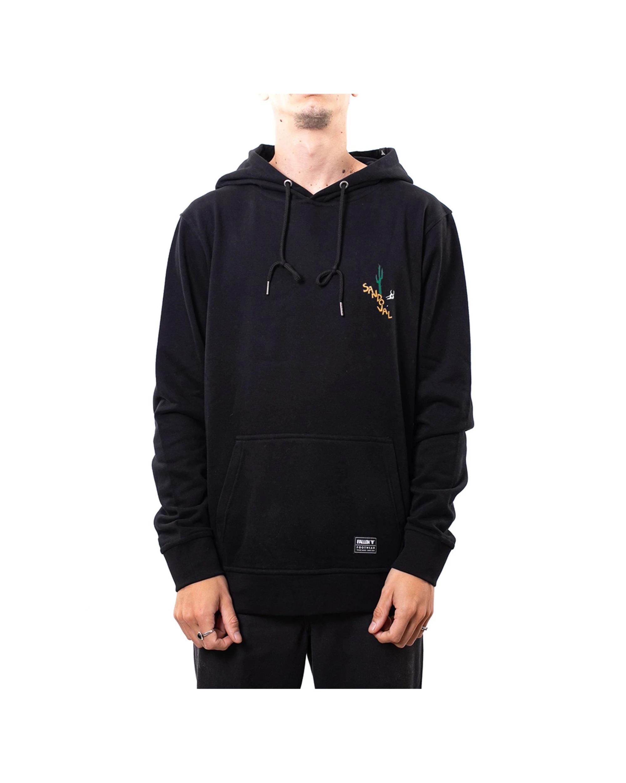 3 Fallen Footwear Men Hoodie Tommy Sandoval Jumper Regular Fit BLACK/YELLOW, 3 of 5