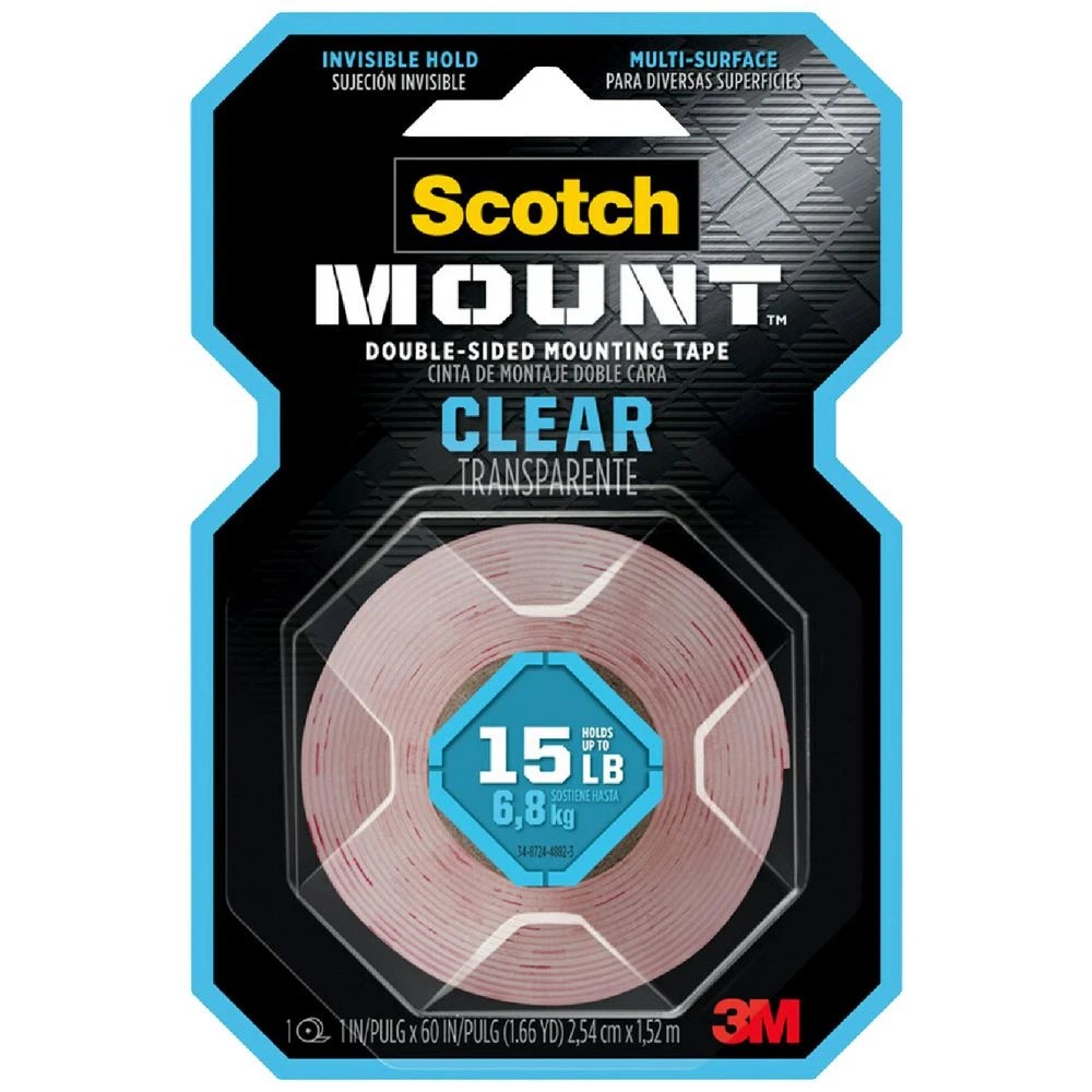 2 Scotch Permanent Clear Mounting Tape 25.4mm x 1.51m, 2 of 6