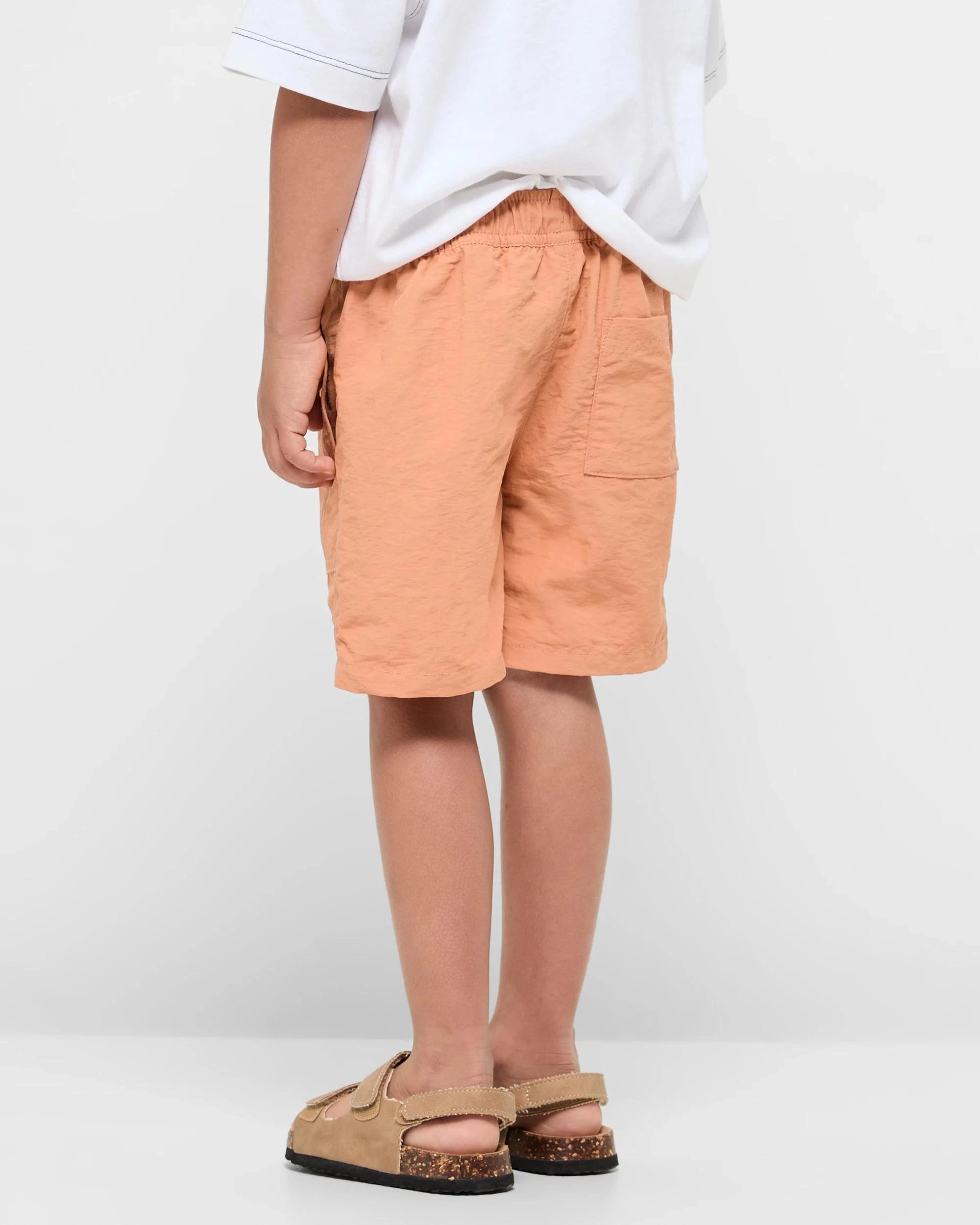 3 Target Nylon Volley Shorts BROWN, 3 of 5