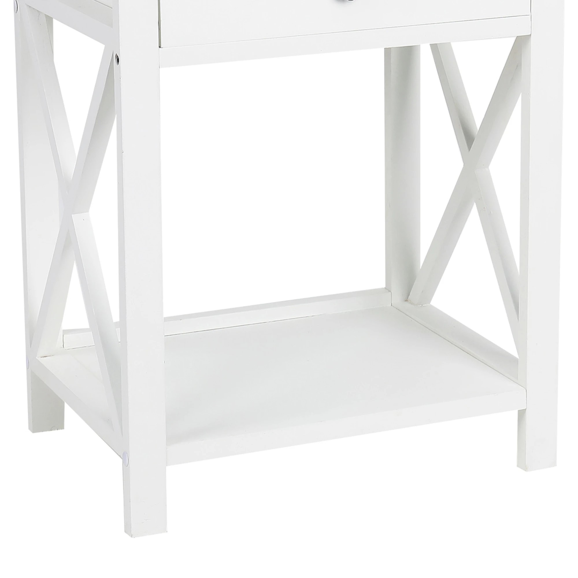 4 Levede Bedside Table - White, 4 of 4