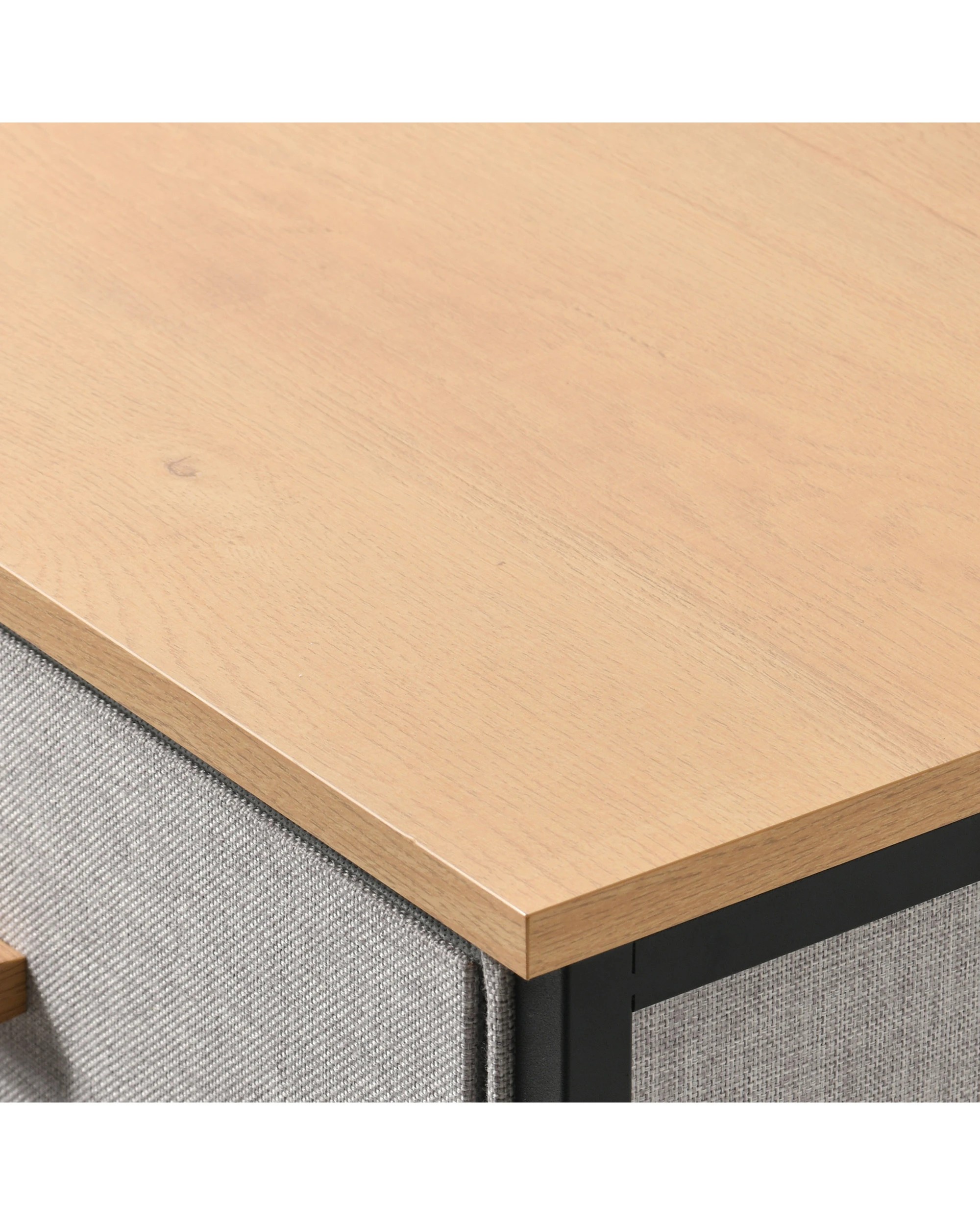 8 Sherwood Selene 4 Drawer Fabric Dresser 60x35x92cm - Grey, 8 of 9