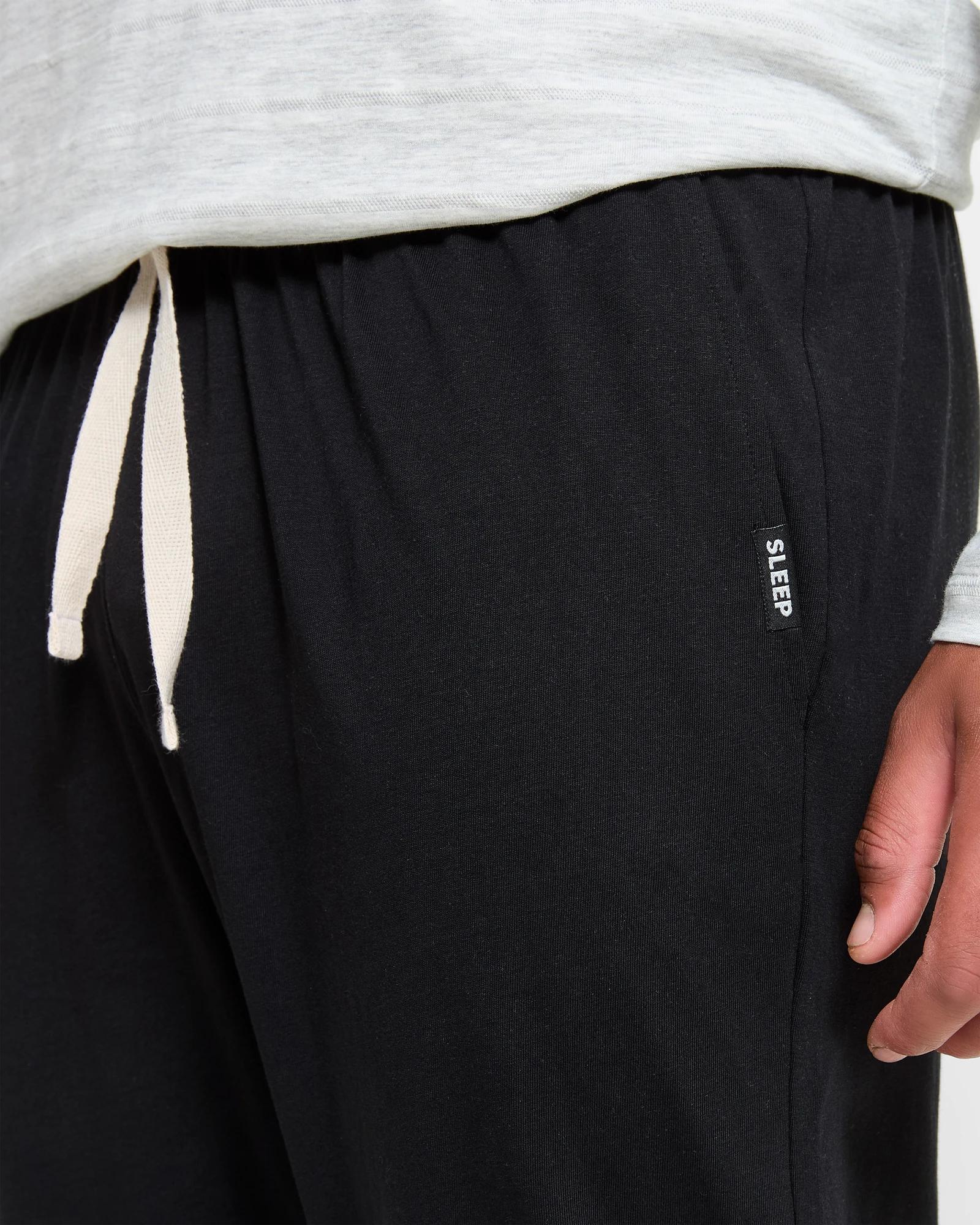 4 Australian Cotton Jersey Sleep Pants - Maxx BLACK, 4 of 5