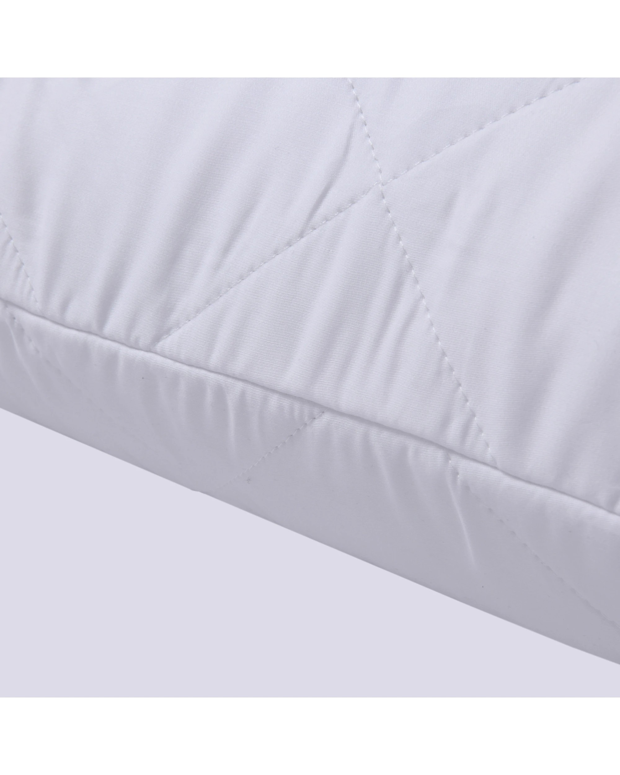 2 Dreamaker Tencel Quilted Pillow Protector King Pillow - White, 2 of 5