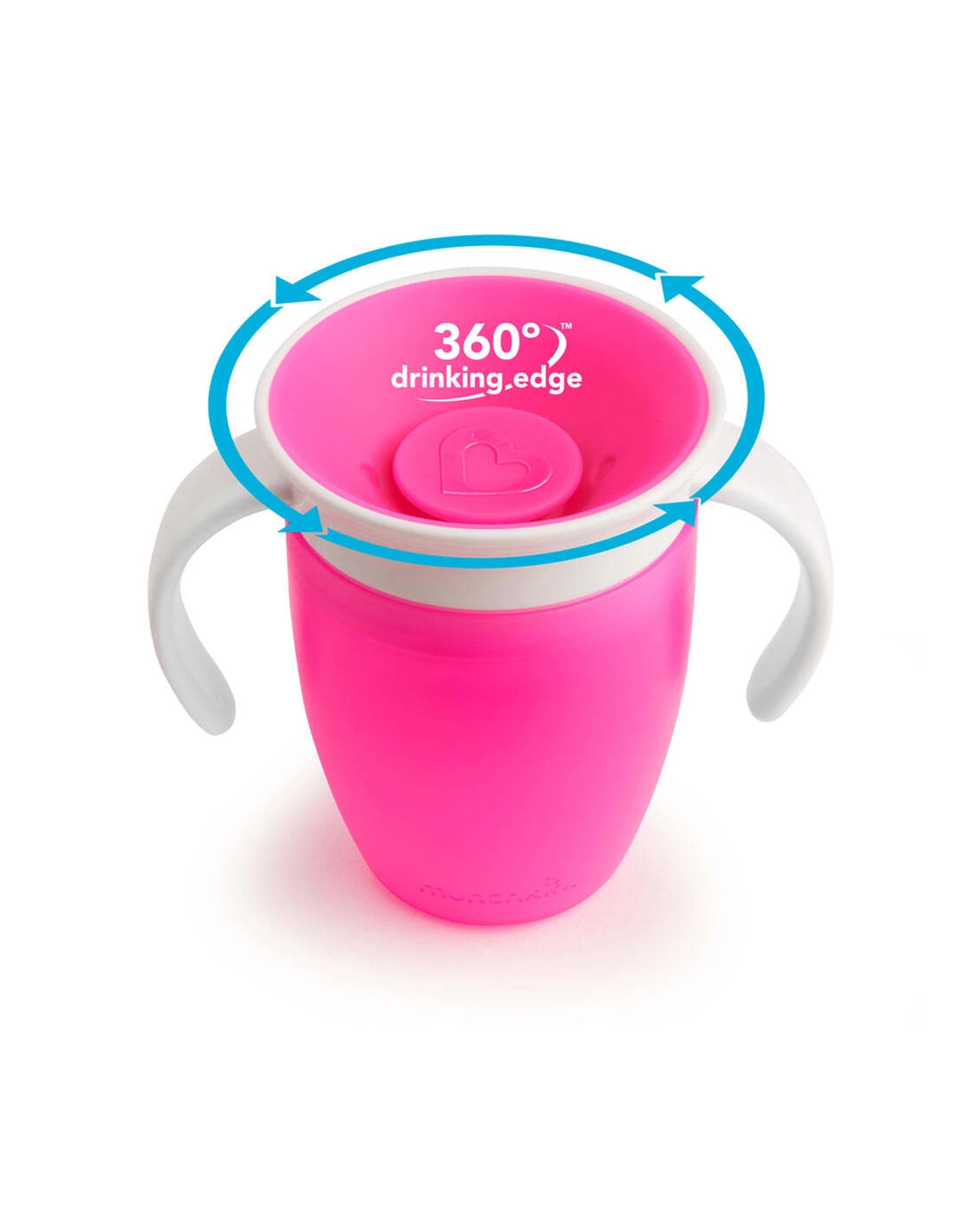 4 Munchkin Miracle 360 Trainer Cup Anti Spill 200ml Baby Toddler 6 Months - Pink, 4 of 4