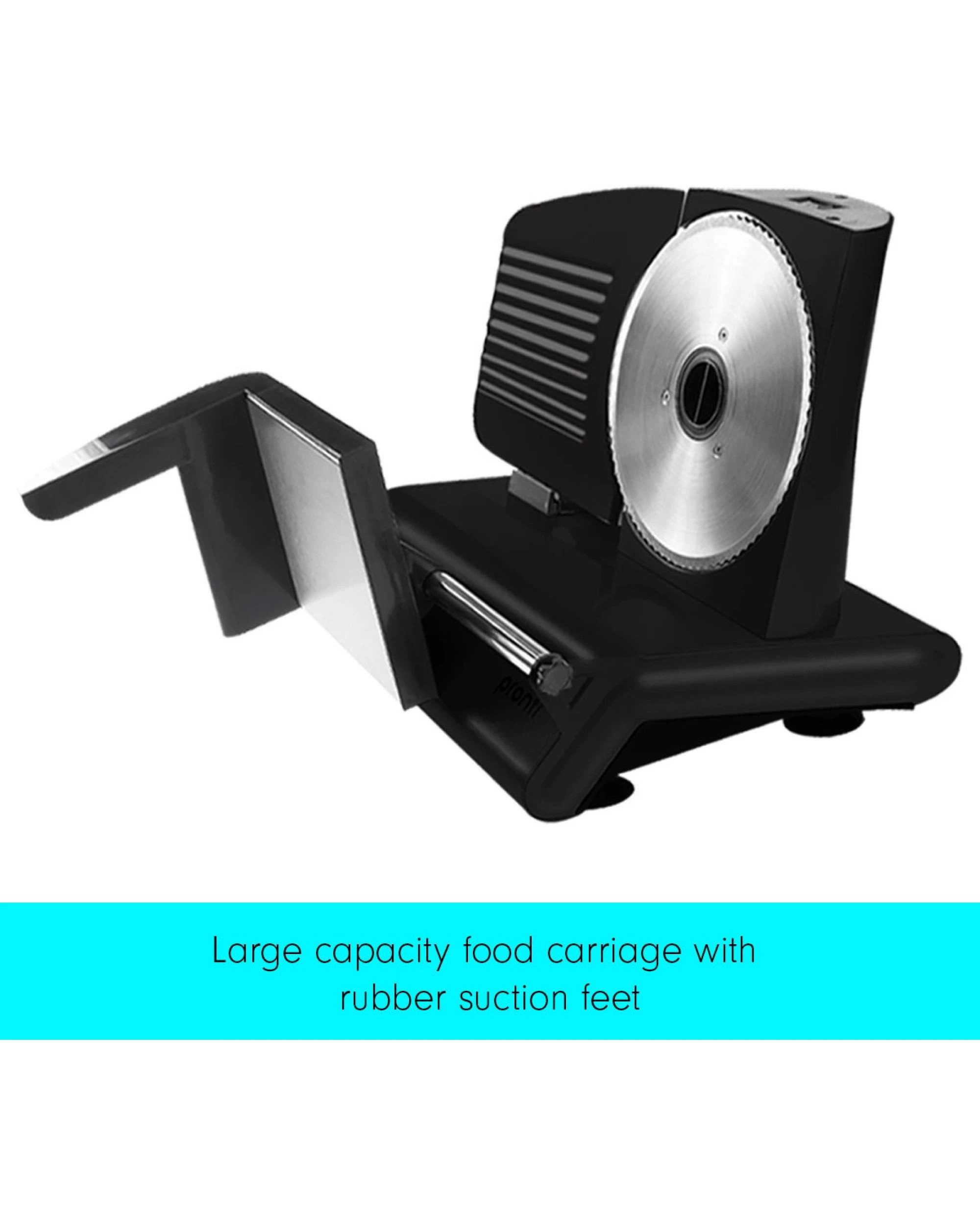 4 200w Pronti Deli And Food Electric Meat Slicer Blades Processor Black, 4 of 5