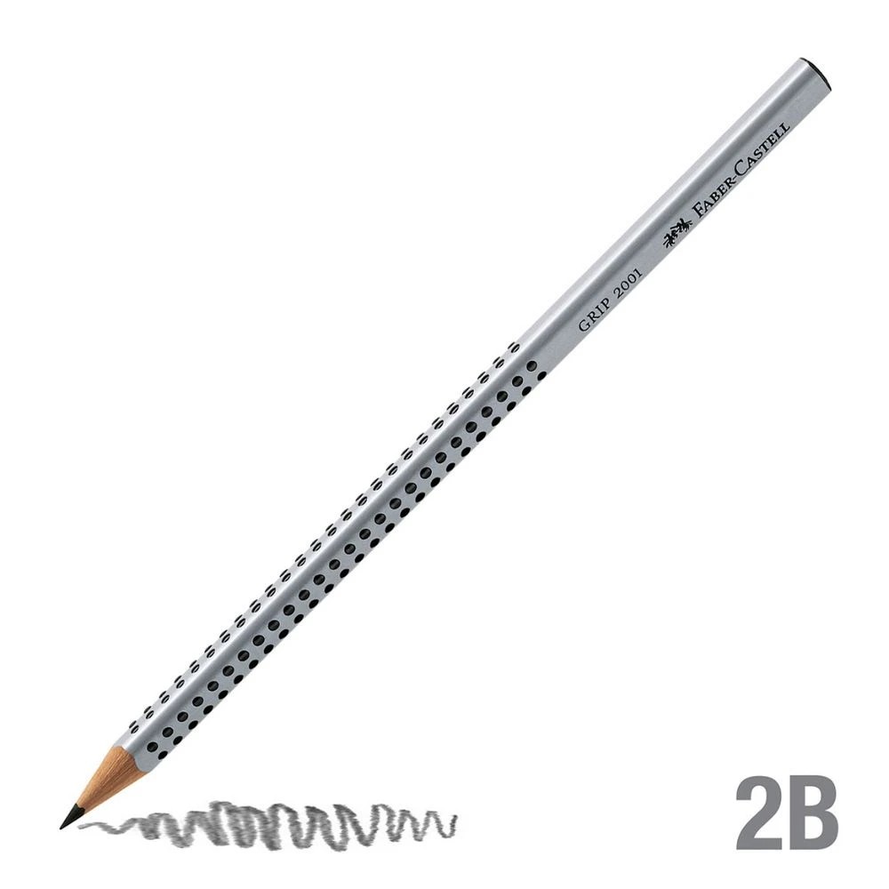 5 Faber-Castell Triangular Grip Graphite Pencils 2B 3 Pack, 5 of 7