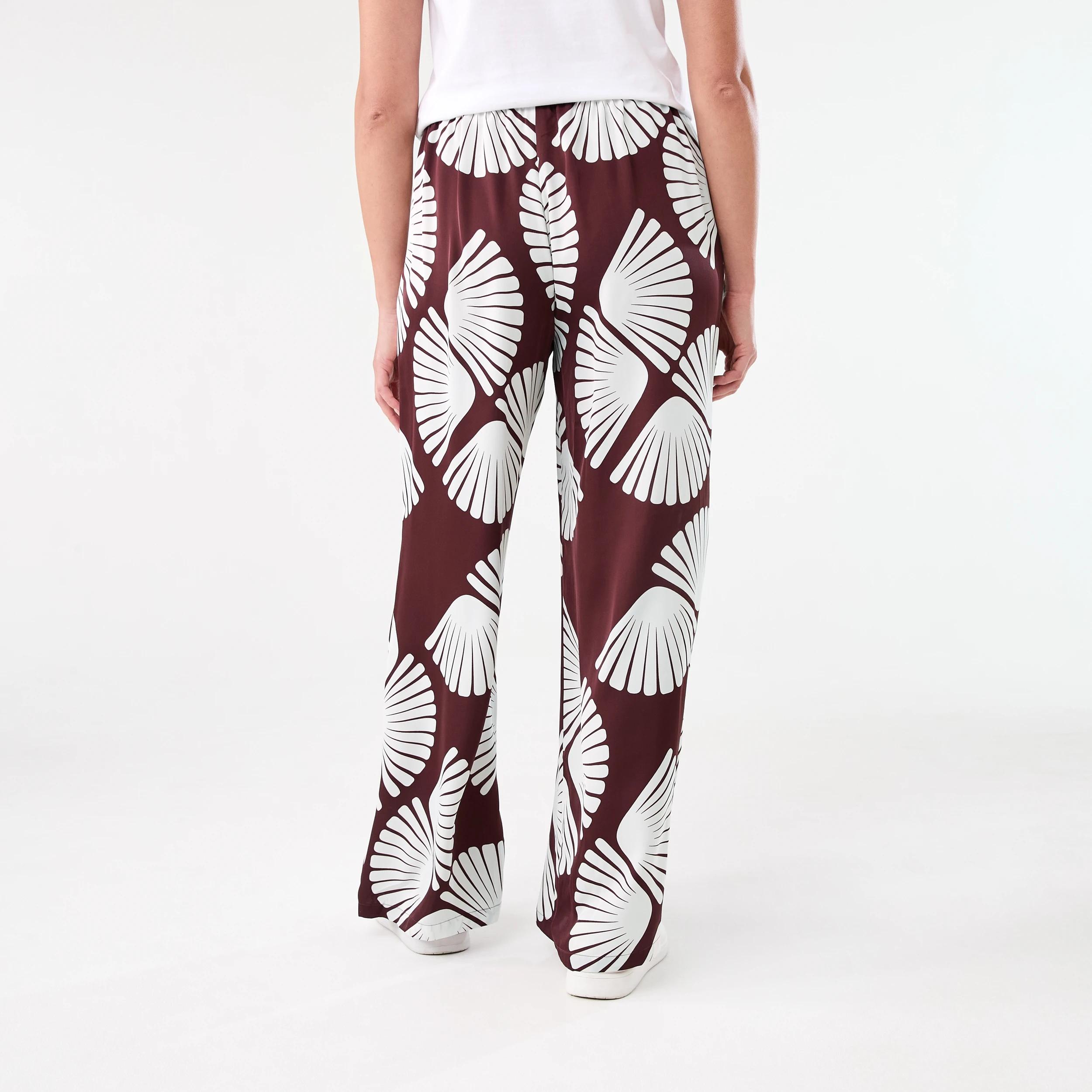 3 Satin Pants FAN DARK HENNA, 3 of 5