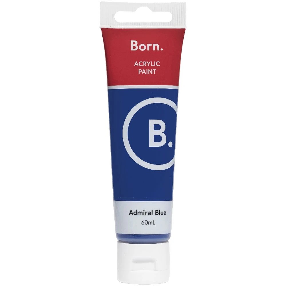 2 Born Acrylic Paint 60mL Admiral Blue, 2 of 3