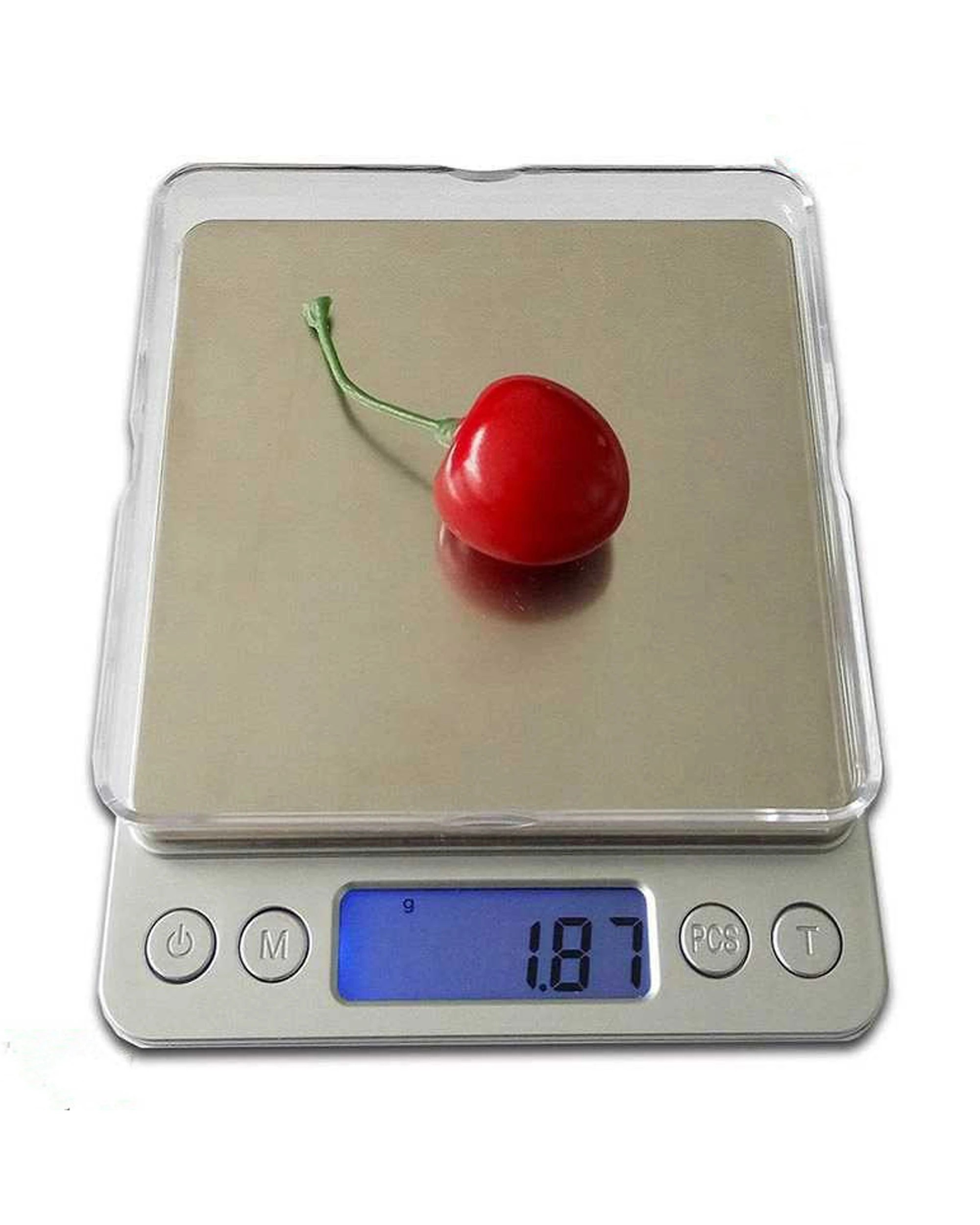 2 500G Stainless Steel Electronic Scale Clear Tray 0.01G Graduation Backlit Lcd Compact, 2 of 3