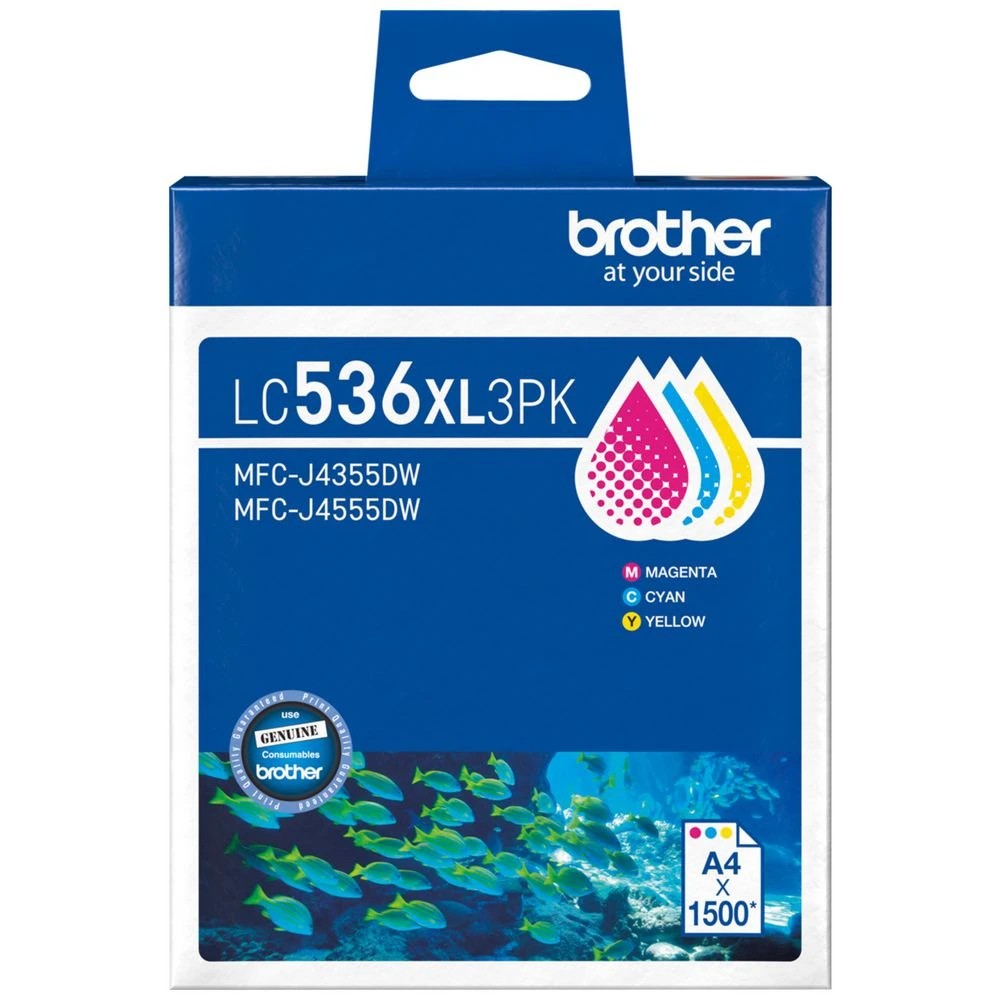 1 Brother LC536XL Ink Cartridge 3 Pack, 1 of 1